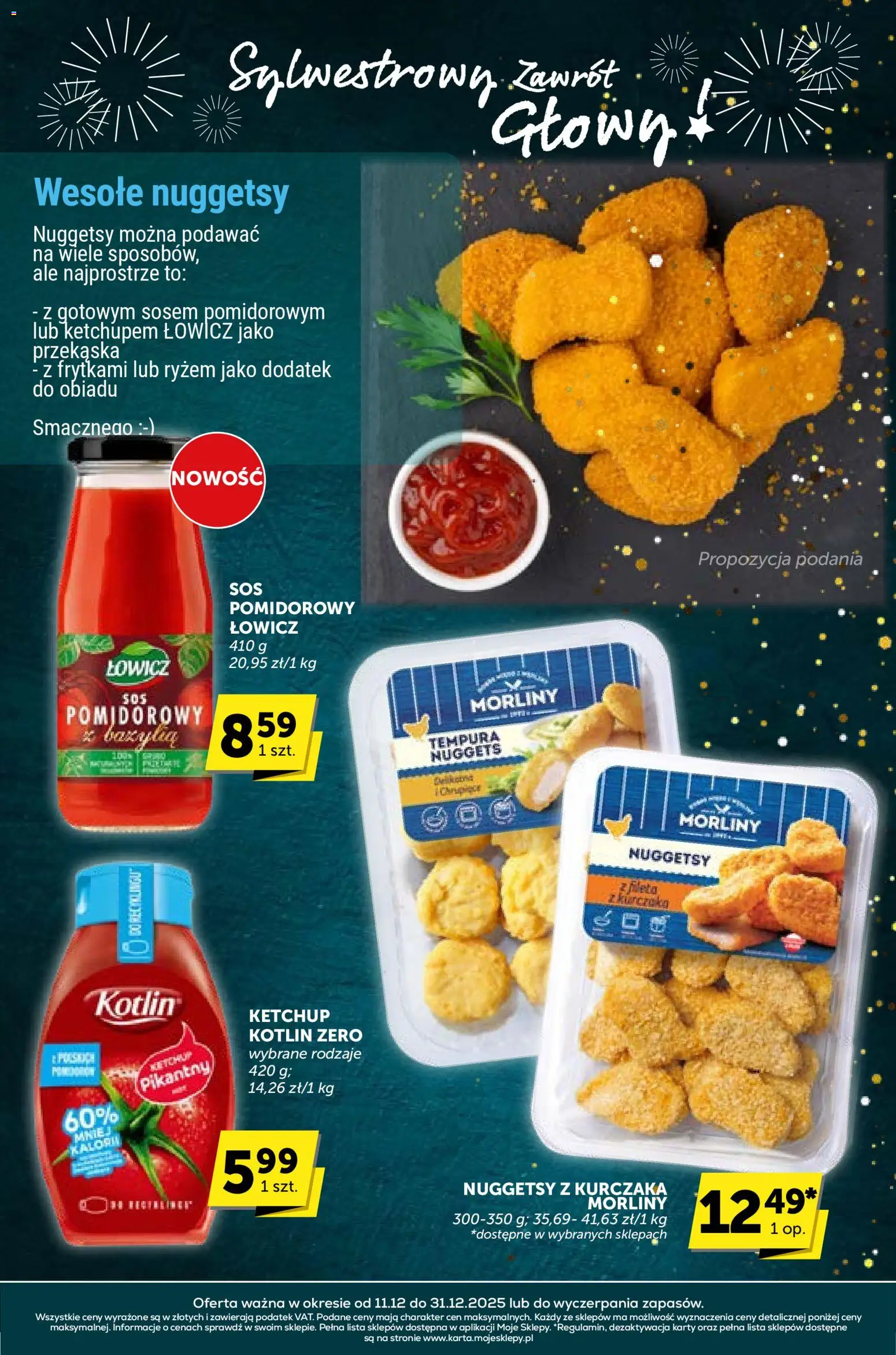 Groszek Gazetka - Sylwestrowy Zawrót Głowy od 11.12.2025 | Strona: 27 | Produkty: Tempura, Ketchup, Nuggets