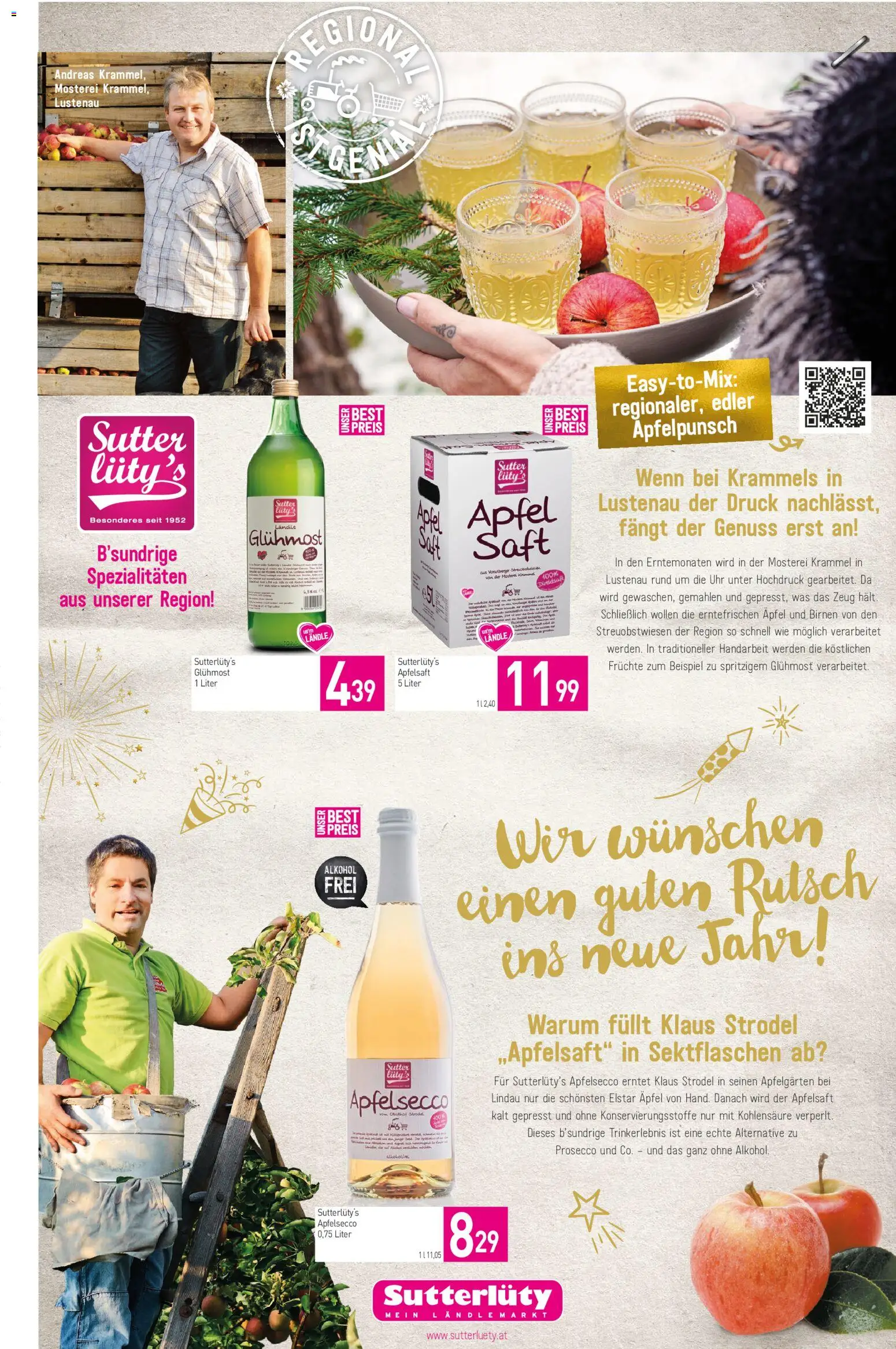 Sutterlüty Flugblatt gültig ab 27.12.2025 | Seite: 4 | Produkte: Uhr, Planche de surf, Saft, Äpfel