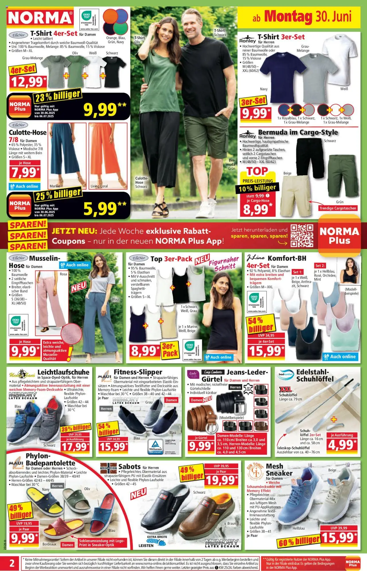 Norma Prospekt 	 - gültig ab dem 30.06.2025 | Seite: 3 | Produkte: Bermuda, T-Shirt, Gin, Gürtel