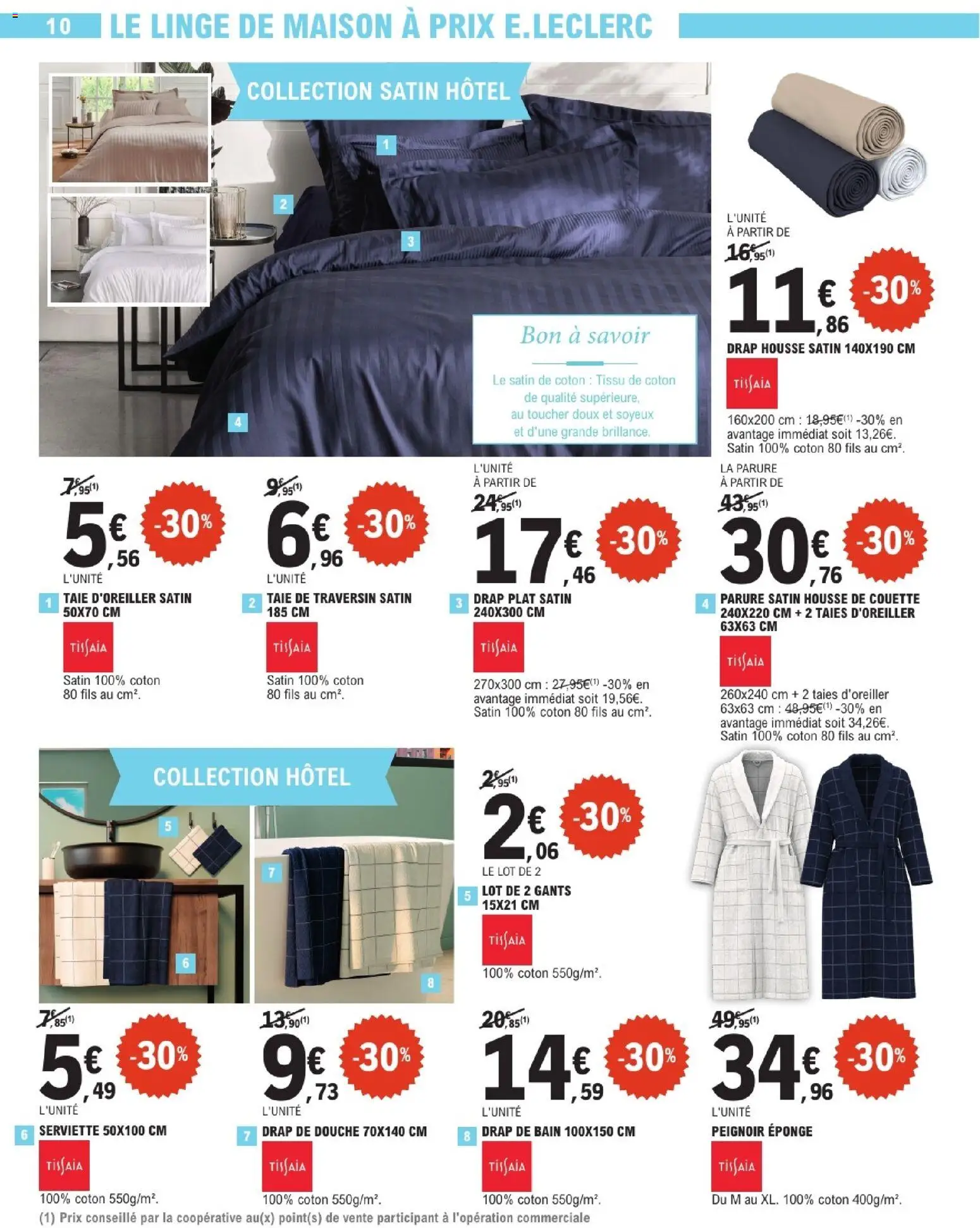 {H1} | Page: 10 | Produits: Coton, Housse de couette, Douche, Gants