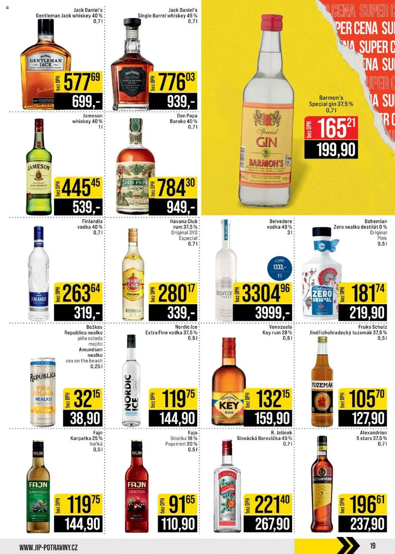 Jip leták - Cash & Carry od 22.10.2025 | Strana: 19 | Produkty: Jameson, Republica, Božkov, Tuzemák