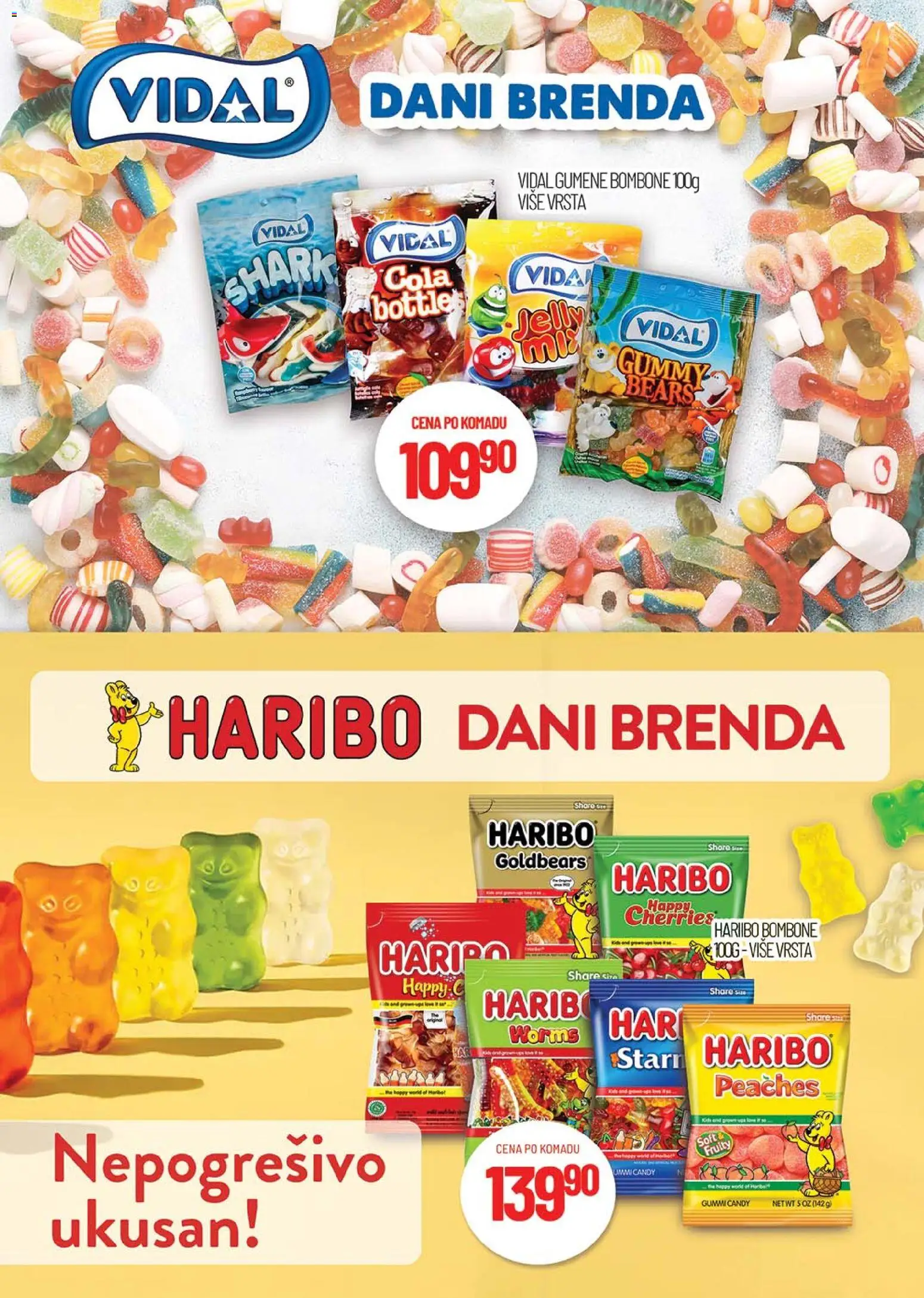 Medius katalog - važi od 16.12.2025 | Strana: 32 | Proizvode: Bombone, Haribo, Gumene bombone, Candy