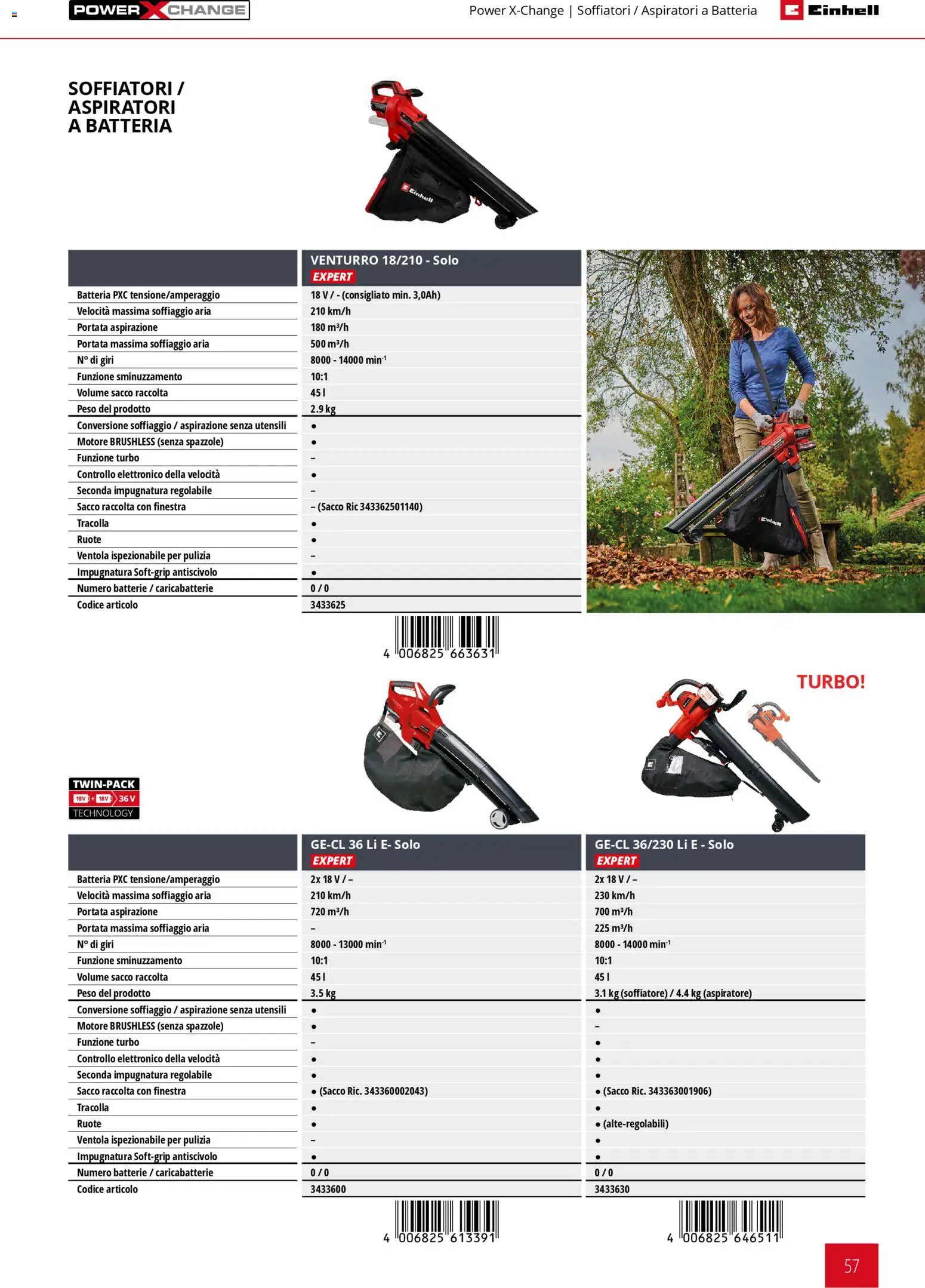 Volantino Einhell del 17.03.2026 | Pagina: 59 | Prodotti: Batteria, Batterie, Caricabatterie