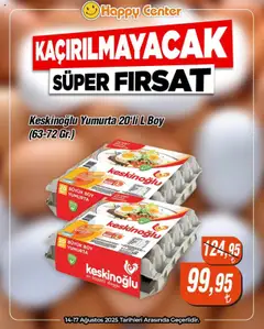 14.08.2025 tarihinden itibaren geçerli olan Happy Center kataloğu önizlemesi