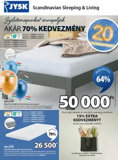 JYSK - Aktuális ajánlatok - amely érvényes a következő dátumtól: 01.10.2025