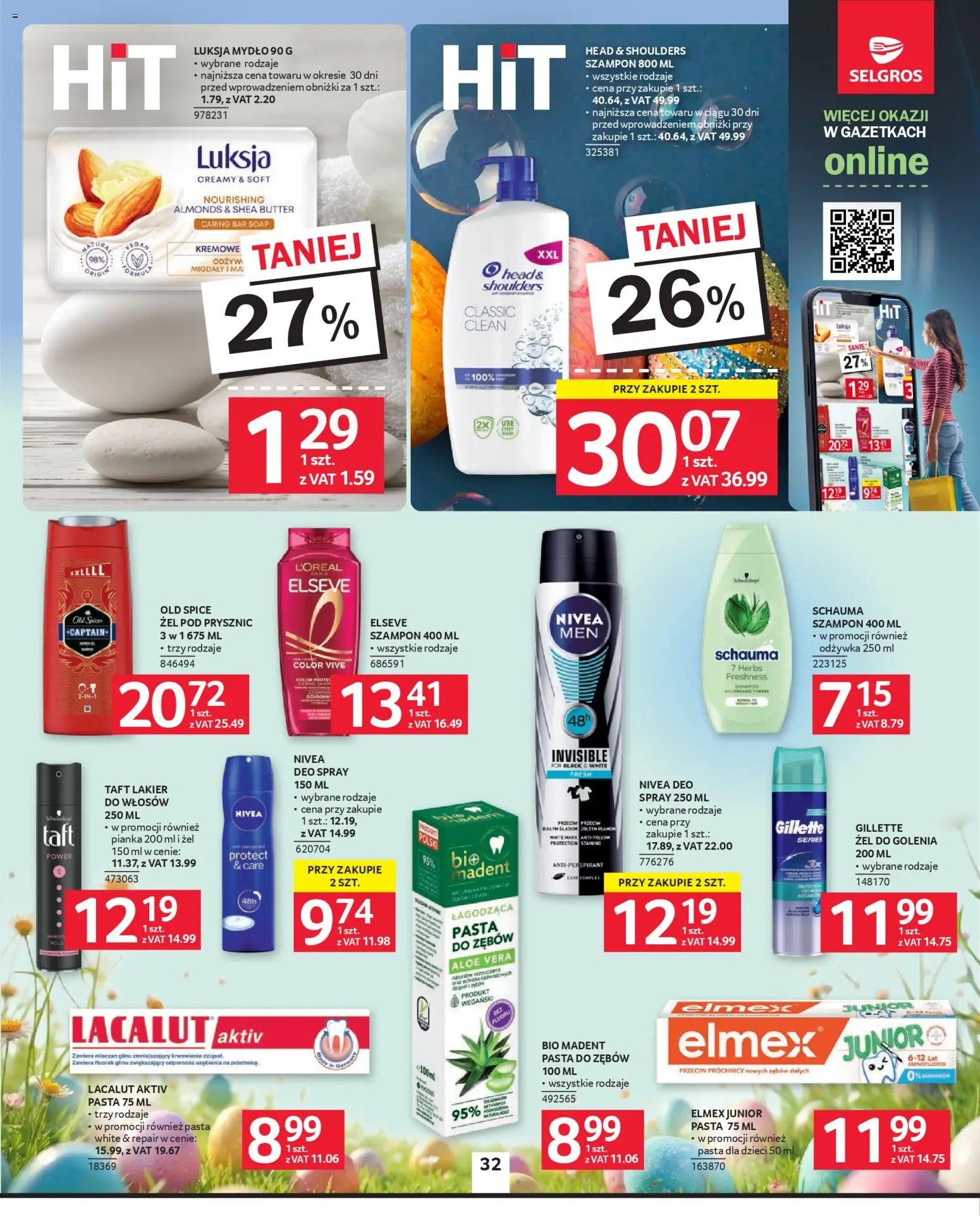 Selgros cash&carry gazetka od 19.03.2026 | Strona: 27 | Produkty: Gillette, Odżywka, Mydło, Lacalut