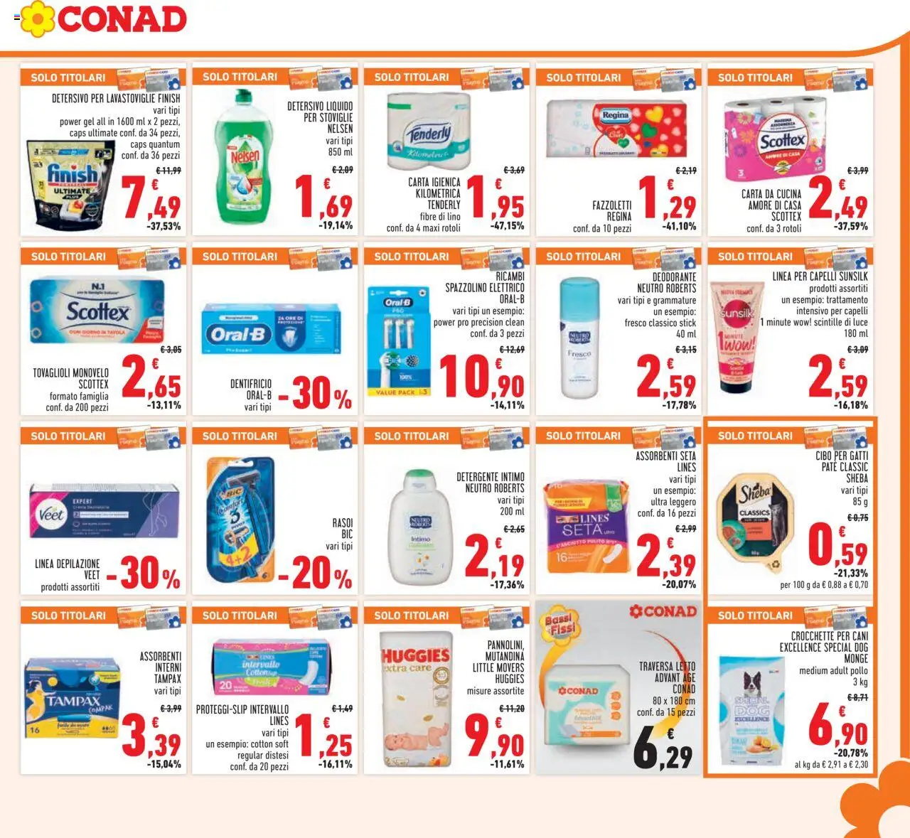 Volantino Conad del 08.10.2025 | Pagina: 19 | Prodotti: Pollo, Detergente, Intimo, Lavastoviglie