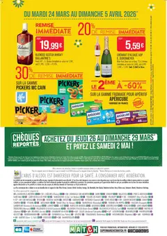 Match Supermarché - Prévisualisation de Match Supermarché catalogue valide à partir de 24.03.2026 | Page: 42 | Produits: Whisky, Ail, Emmental, Crémant d'alsace