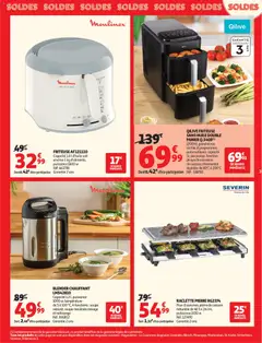 Auchan - Soldes : jusqu'à -70% ! - Voorbeeld van een folder van Auchan, geldig van 07.01.2026 | Pagina: 3 | Producten: Blender, La, Friteuse