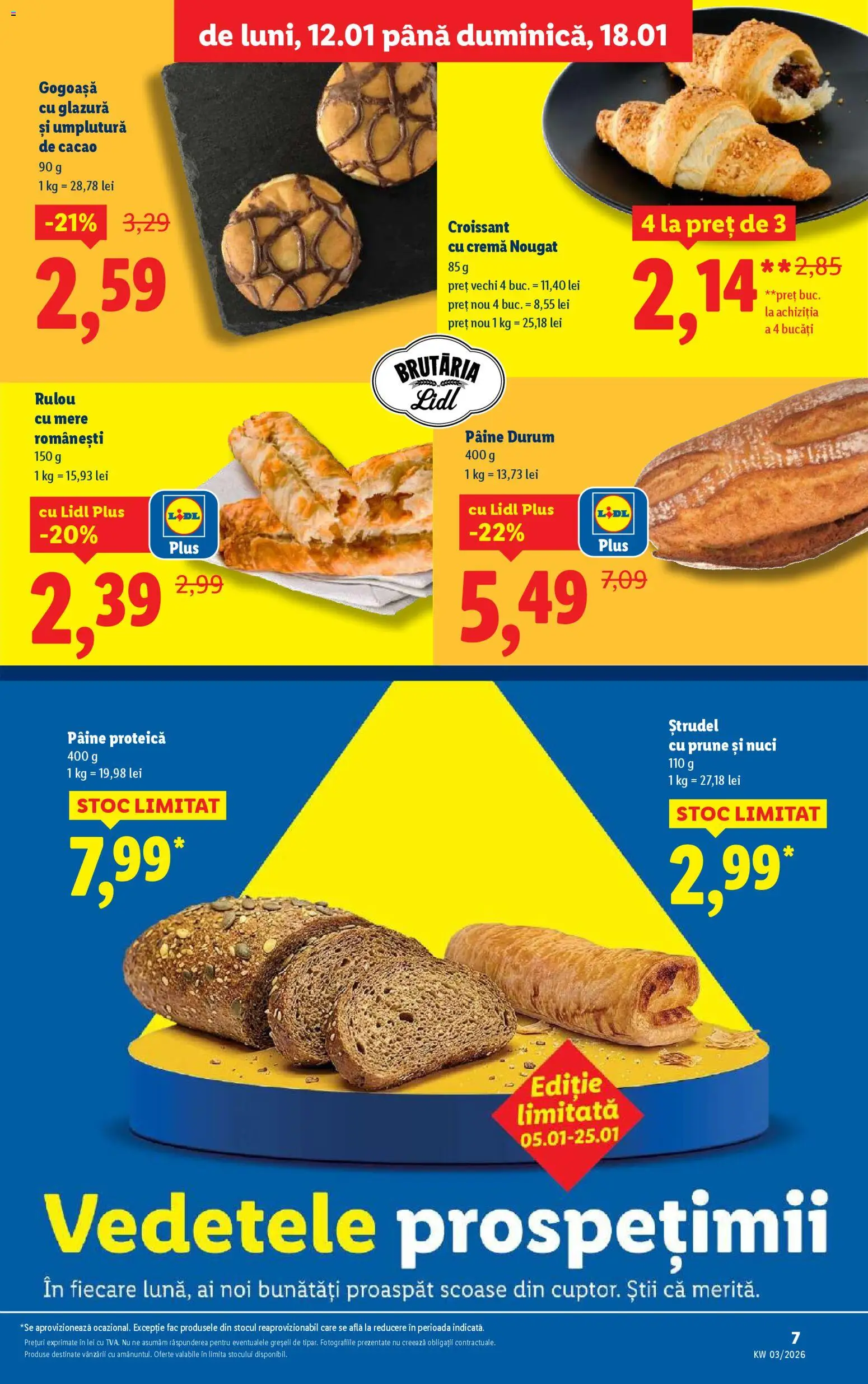 Noul catalog Lidl – valabil de la 12.01.2026 | Pagină: 7 | Produse: Divan, Ștrudel, Cremă, Nuci
