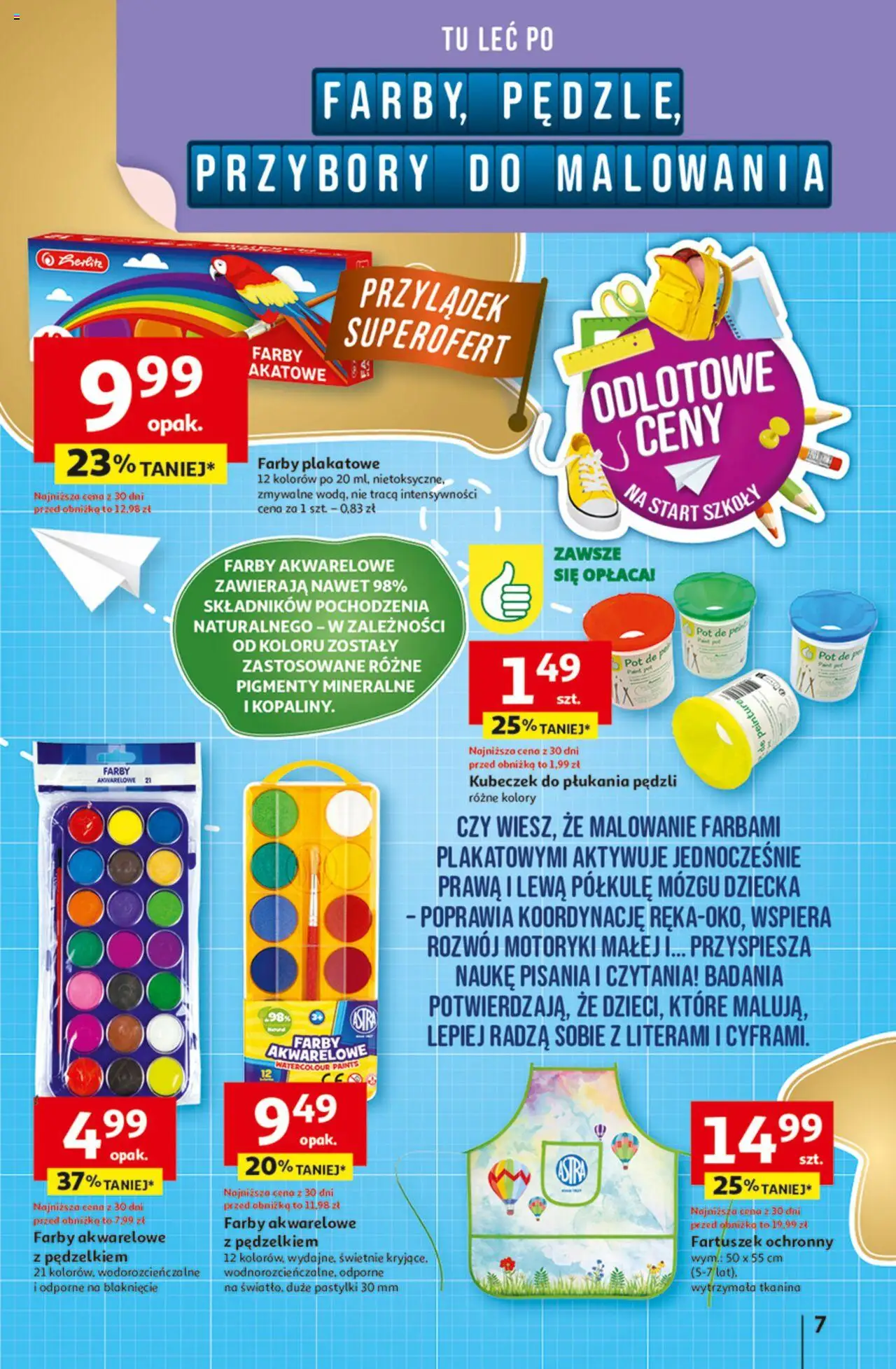 Auchan Gazetka - Odlotowe ceny na start szkoły Hipermarket od 21.08.2025 | Strona: 7