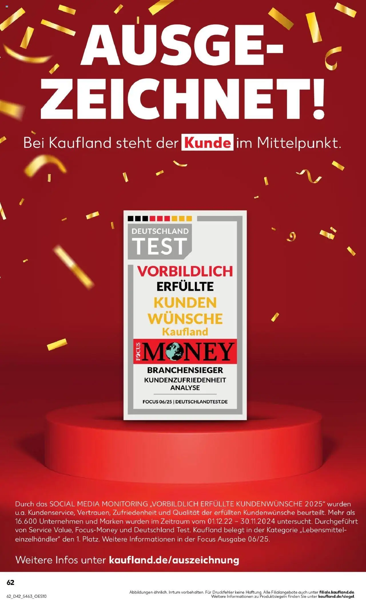 Kaufland prospekt Nienburg	 – gültig ab 19.10.2025 | Seite: 62