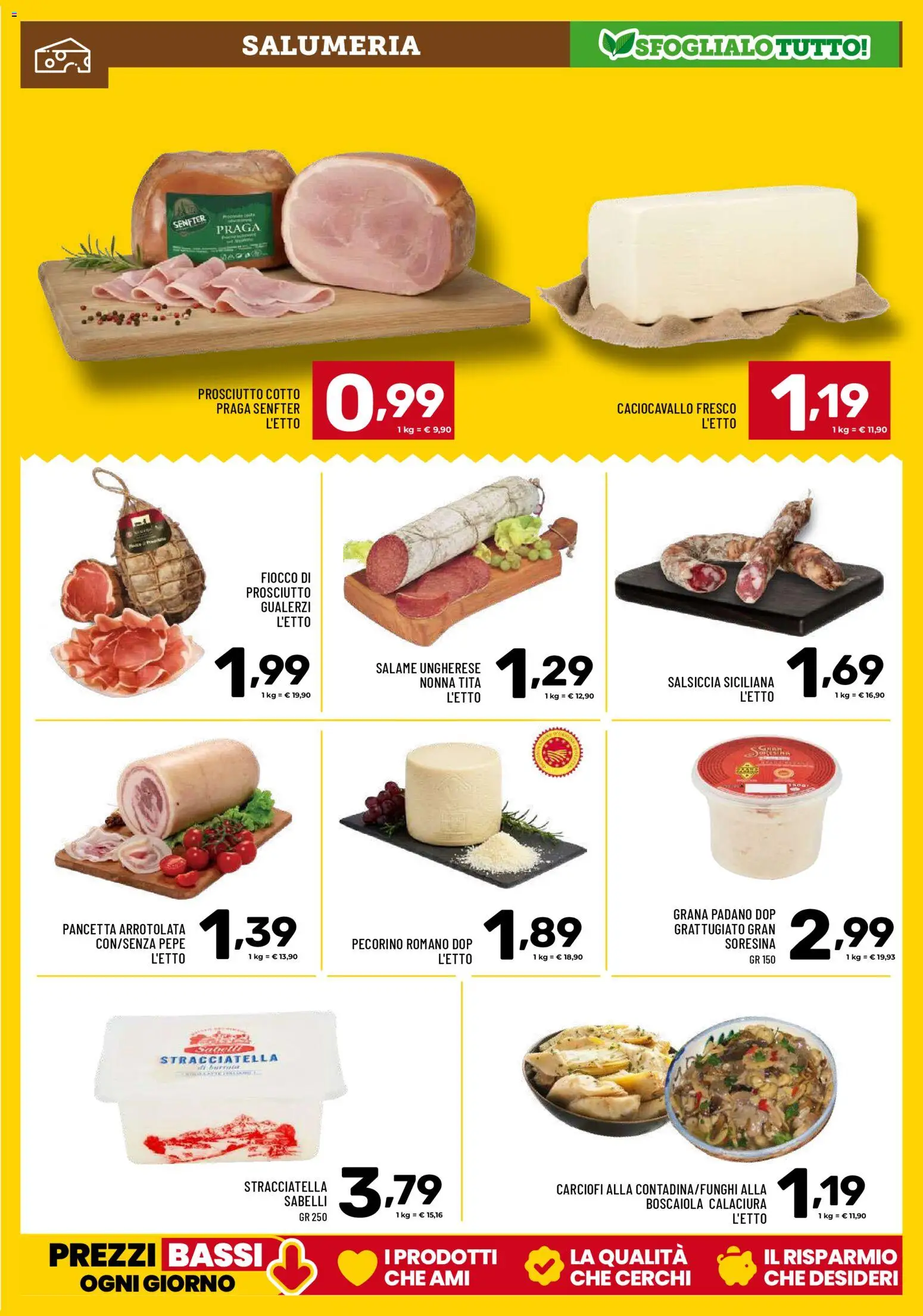 Volantino Il Centesimo del 02.01.2026 | Pagina: 3 | Prodotti: Prosciutto Cotto, Pepe, Prosciutto, Salsiccia