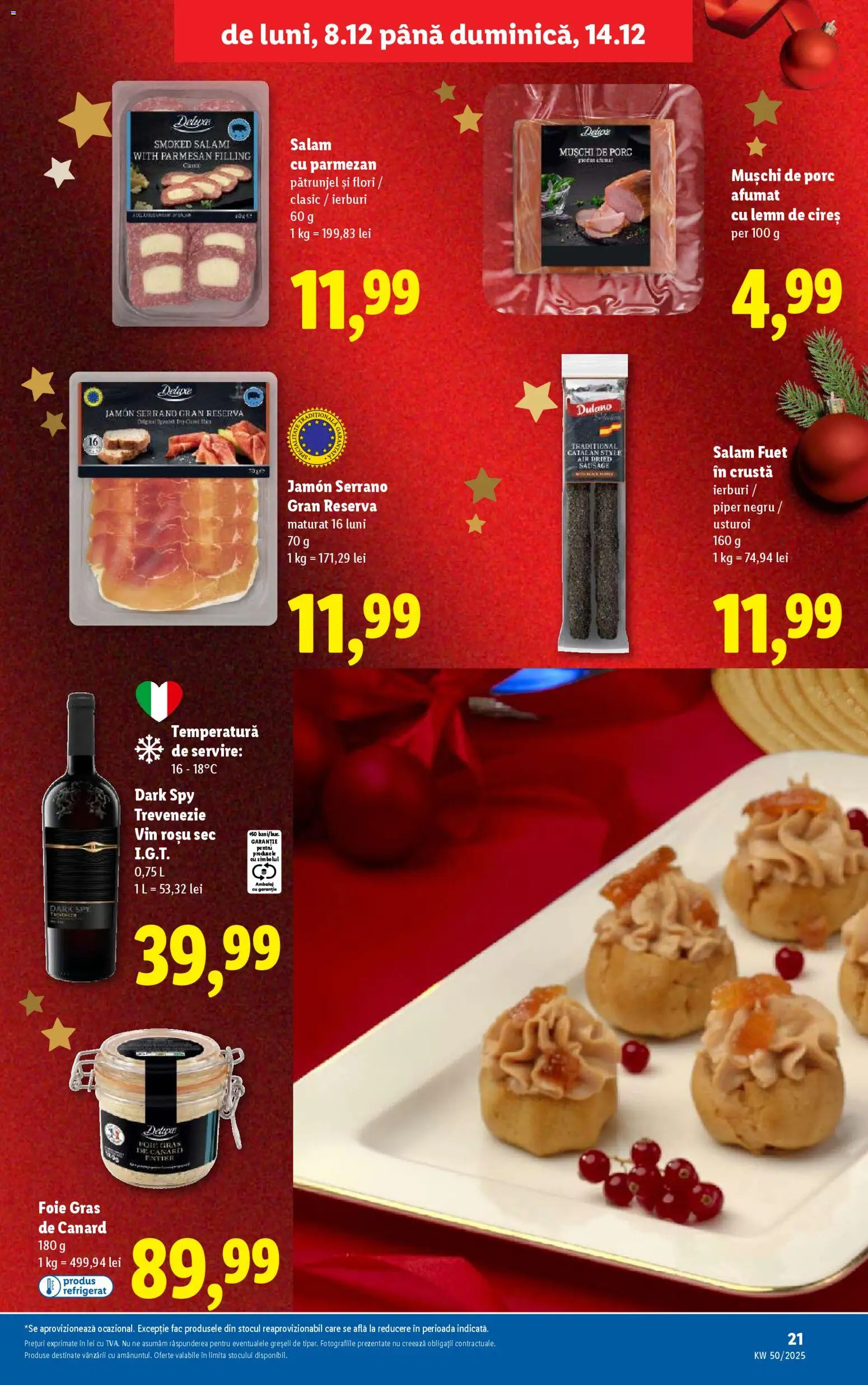 Noul catalog Lidl – valabil de la 08.12.2025 | Pagină: 21 | Produse: Pătrunjel, Vin, Piper, Usturoi