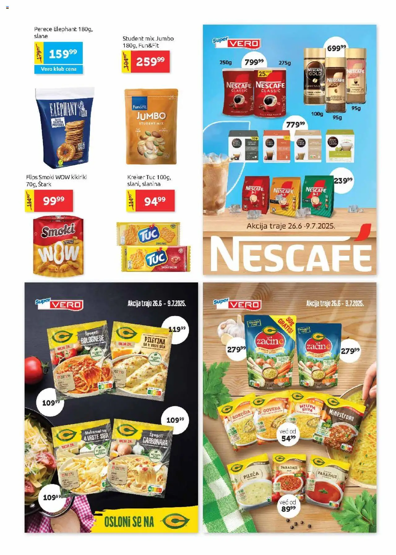 SuperVERO katalog - važi od 26.06.2025 | Strana: 15 | Proizvode: Smoki, Špageti, Slanina, Paradajz