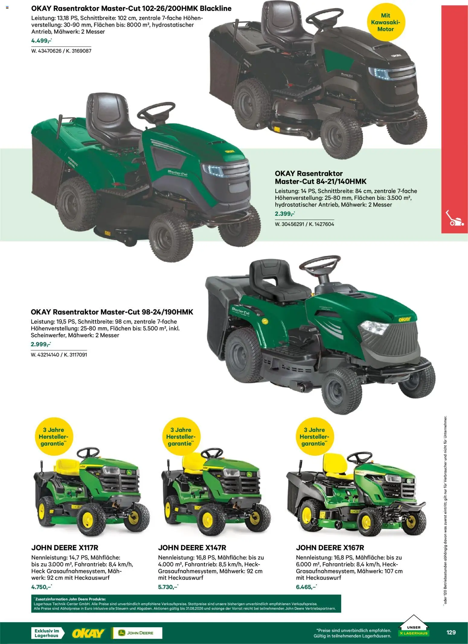 Lagerhaus  Garten und Freizeit Katalog 2026 gültig ab 22.02.2026 | Seite: 129