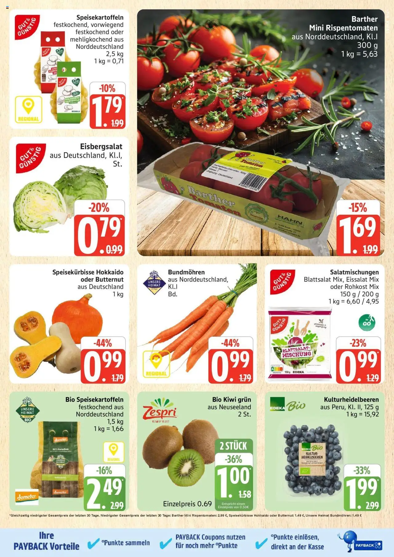 Marktkauf - Marktkauf: Wochenangebote – gültig ab 06.10.2025 | Seite: 7 | Produkte: Eisbergsalat, Heidelbeeren, Eissalat, Kiwi