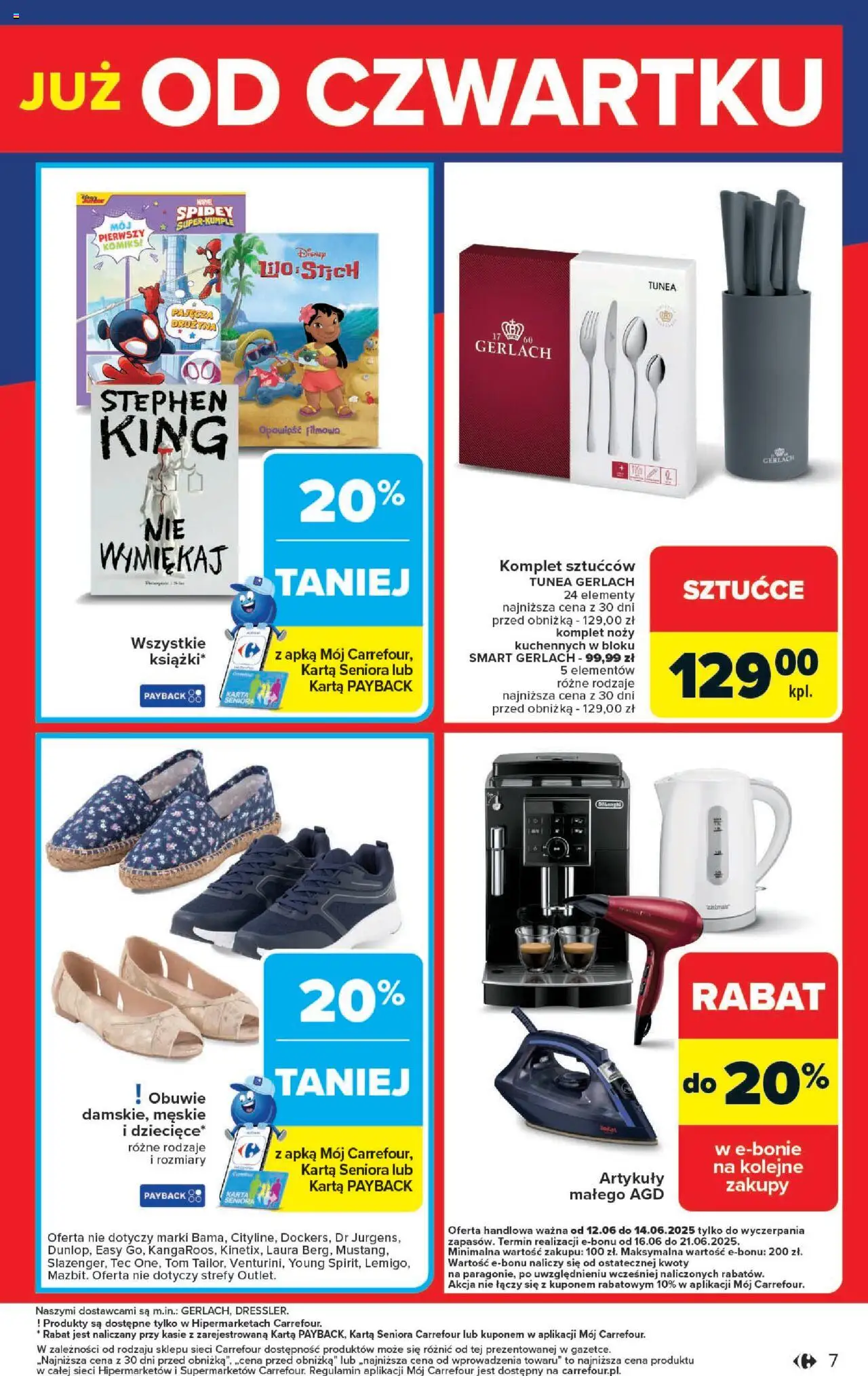 Carrefour Gazetka - Weekend promek już od czwartku od 12.06.2025 | Strona: 7 | Produkty: Karta, Sztućce