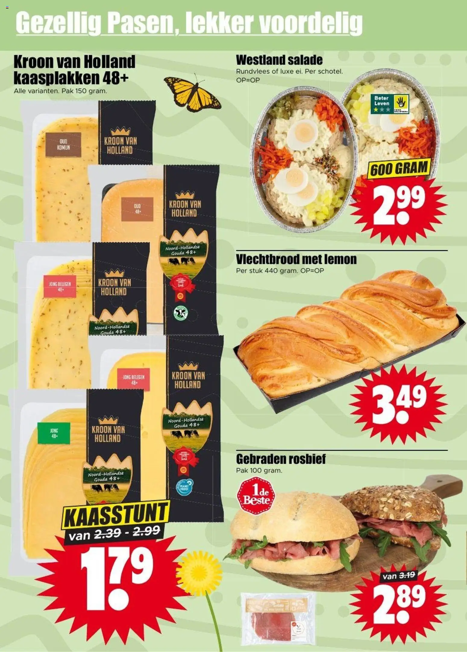 {H1} | Pagina: 4 | Producten: Salade, Gouda, Rundvlees, Komijn