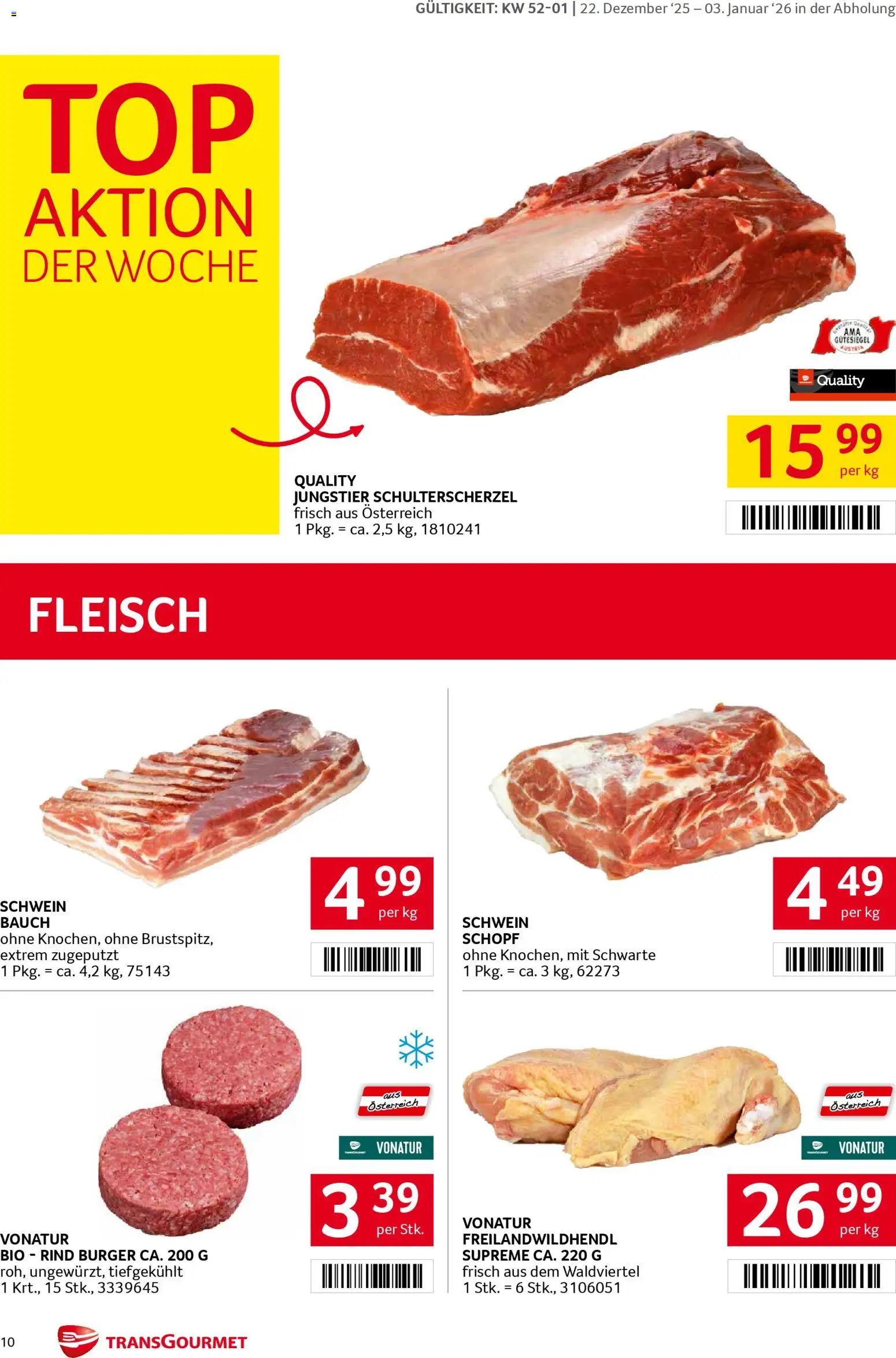 Transgourmet Flugblatt gültig ab 22.12.2025 | Seite: 10