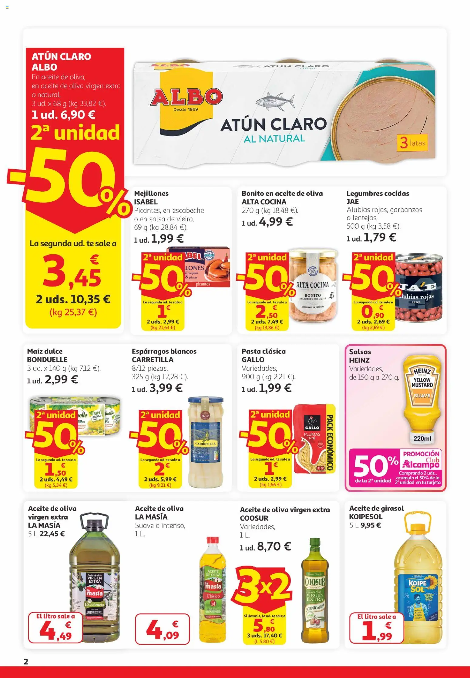 Alcampo -  Canarias │ válido desde el 26.02.2026 | Página: 2 | Productos: Pescado, Té, Cocina, Atún claro