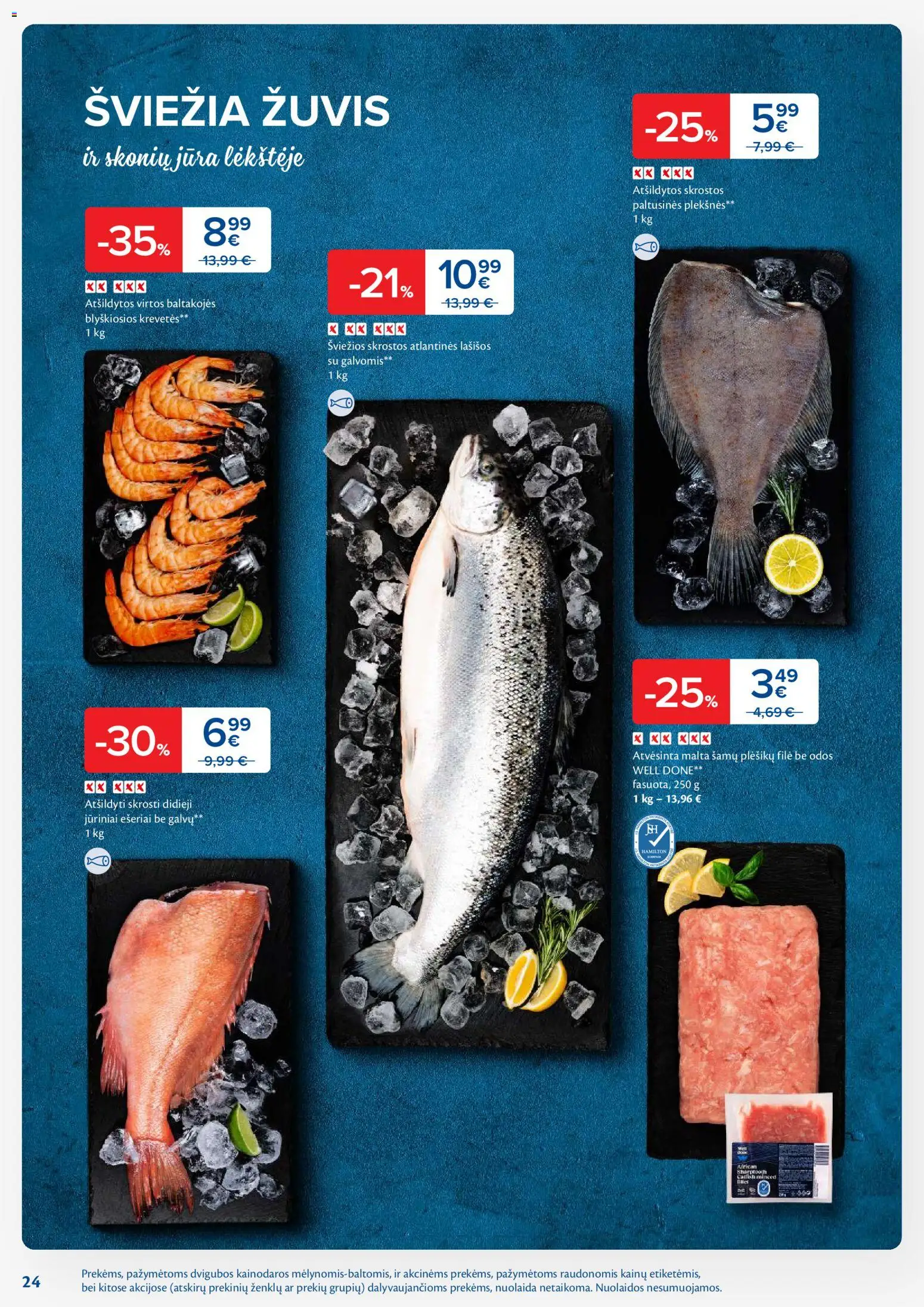 MAXIMA akcijos nuo 06.01.2026 | Puslapis: 24 | Prekių: Lašišos, Žuvis