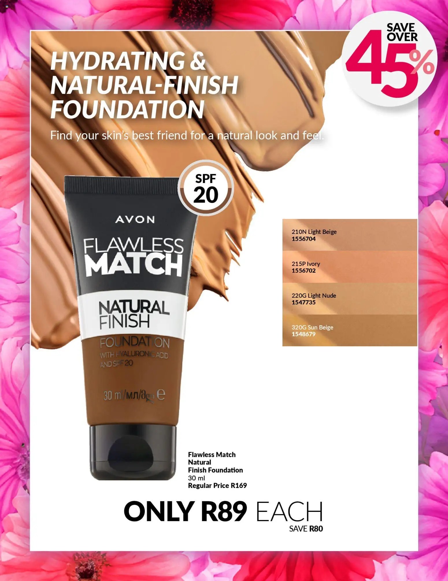 New Avon Beauty Fair catalogue – valid from 19.03.2026 | Page: 15 | Products: Light, Foundation