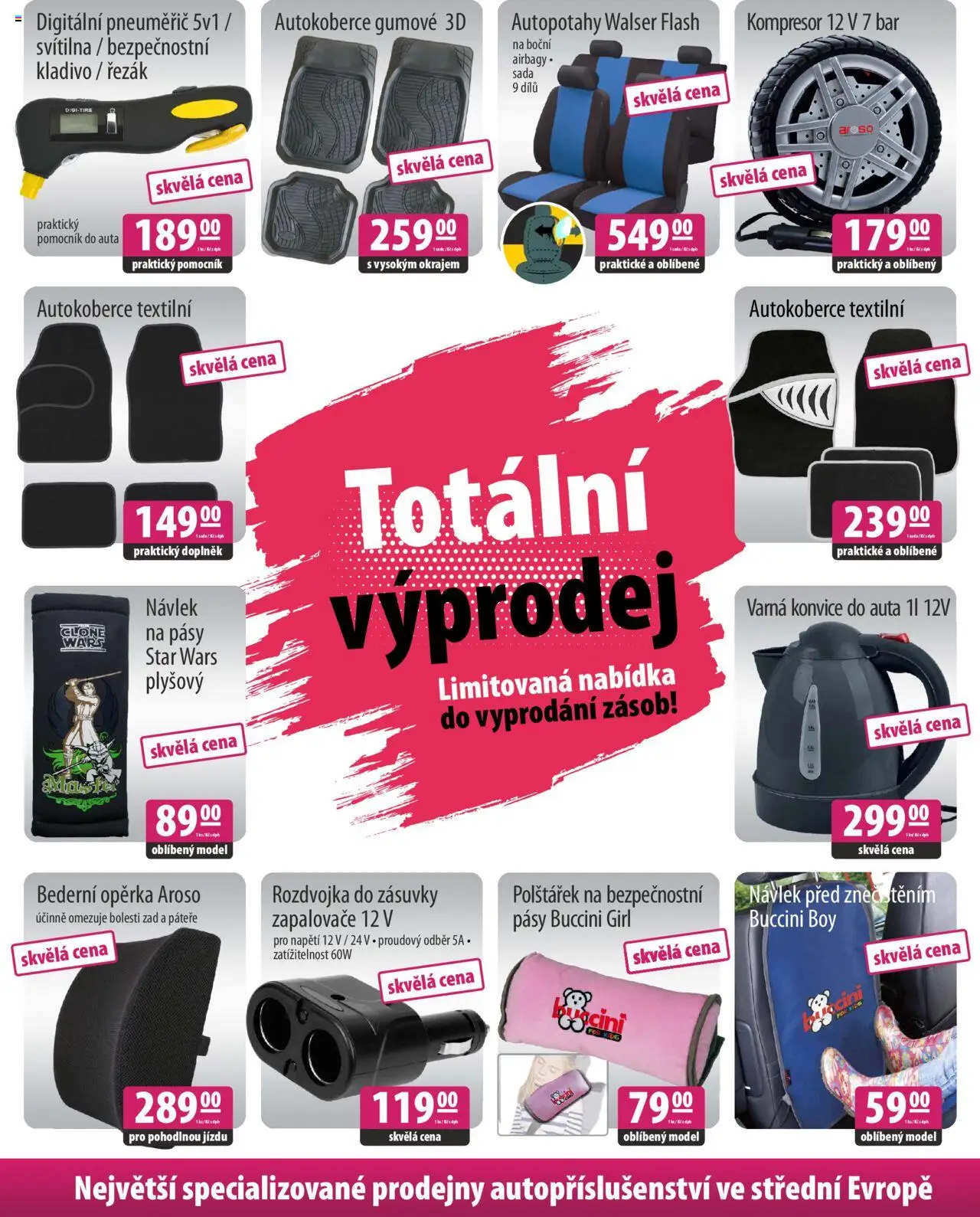 FILSON Store - Konec léta s kvalitním autopříslušenstvím od 26.08.2025 | Strana: 7 | Produkty: Kompresor, Konvice, Autopotahy, Svítilna