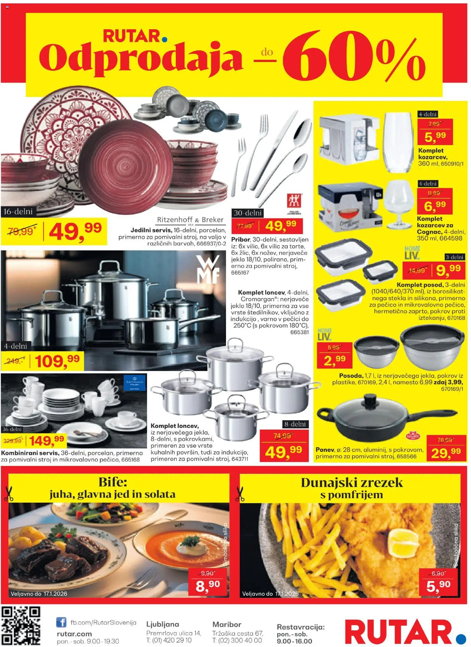 Novi Rutar katalog ponudbe – veljaven od 15.01.2026 | Stran: 16 | Izdelki: Pomivalni stroj, Solata