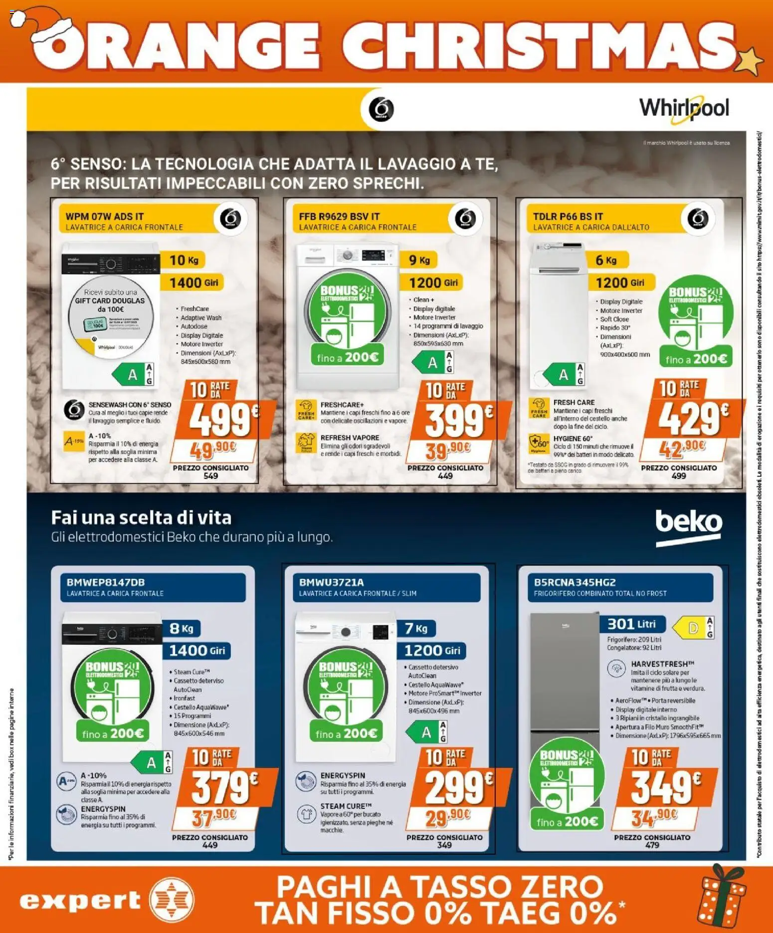 Volantino Expert del 02.12.2025 | Pagina: 27 | Prodotti: Lavatrice, Frigorifero, Congelatore, Frigorifero combinato