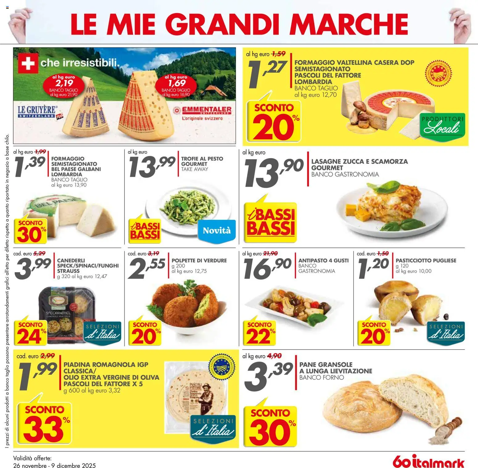 Volantino Italmark del 26.11.2025 | Pagina: 17 | Prodotti: Olio, Zucca, Pesto, Polpette