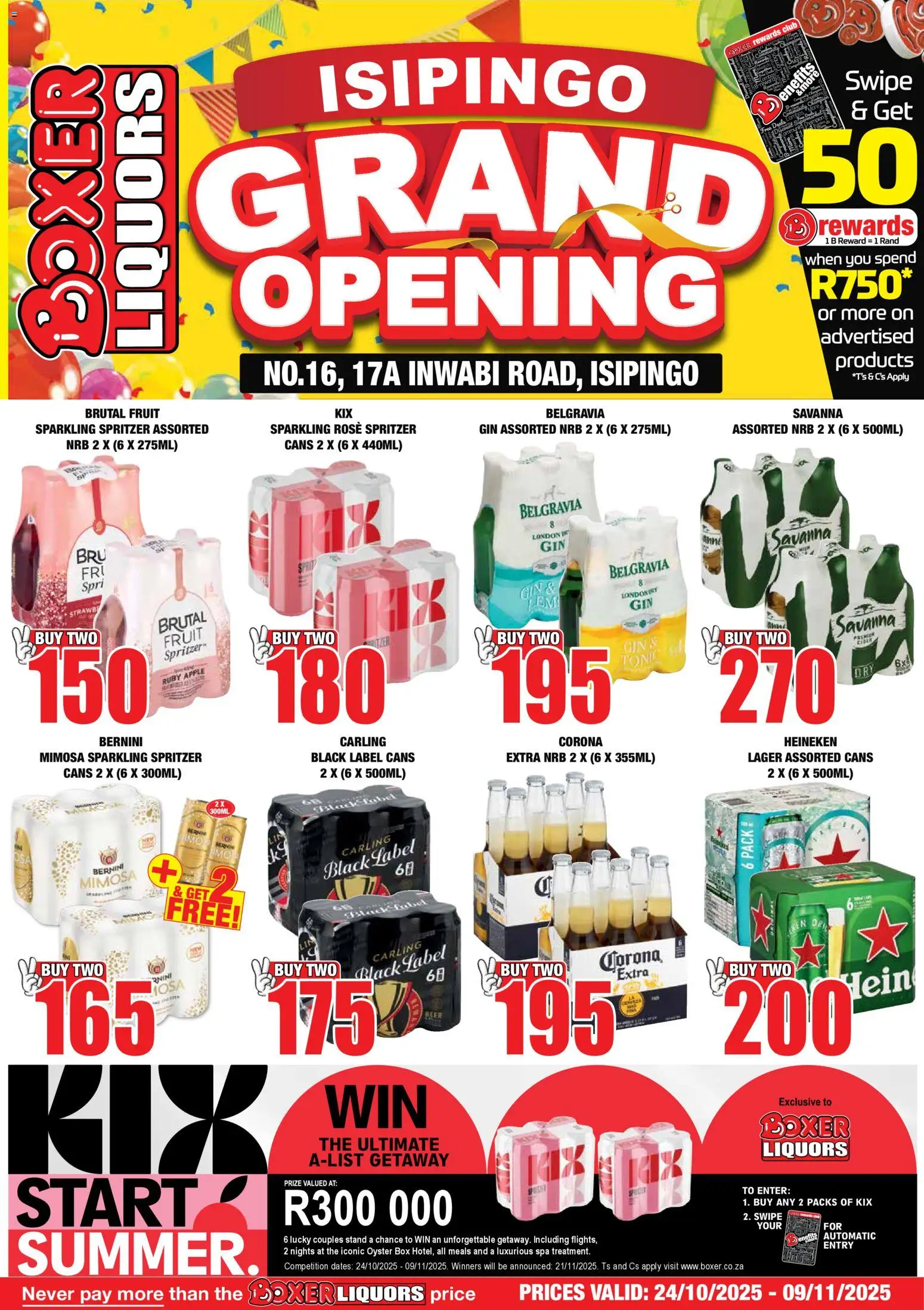 New Boxer catalogue – valid from 24.10.2025 | Page: 1 | Products: Dates, Box, Tonic, Gin