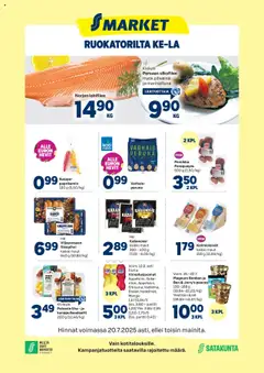Katso S-market tarjoukset voimassa alkaen 16.07.2025