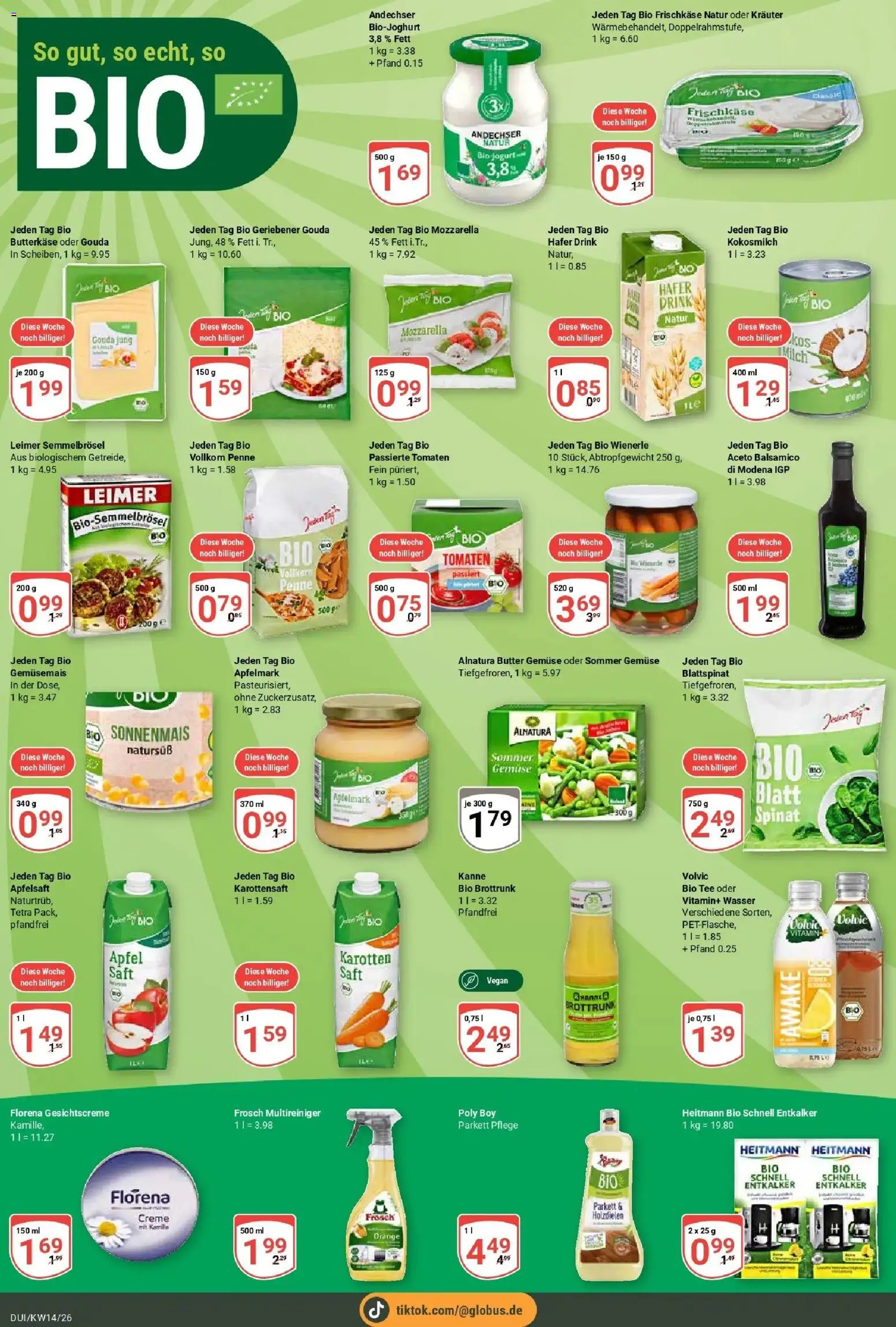 Globus prospekt Duisburg	 – gültig ab 30.03.2026 | Seite: 21 | Produkte: Balsamico, Gouda, Apfelsaft, Frischkase