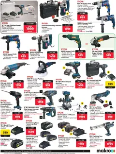 Makro specials catalogue – valid from 18.01.2026 | Page: 7 | Products: Router, Grinder, Wrench, Battery