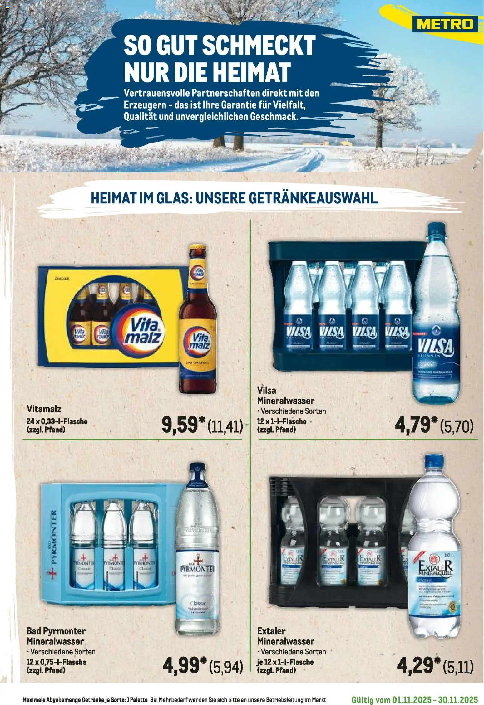 Metro Regionaler Flyer – gültig ab 01.11.2025 | Seite: 29 | Produkte: Bad, Mineralwasser