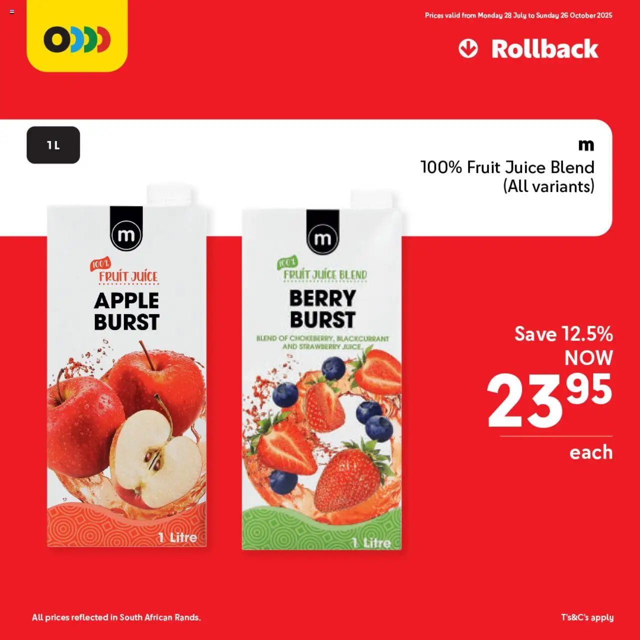 Makro Price Rollback Breakfast  │ valid from 28.07.2025 | Page: 5 | Products: Juice, Fruit