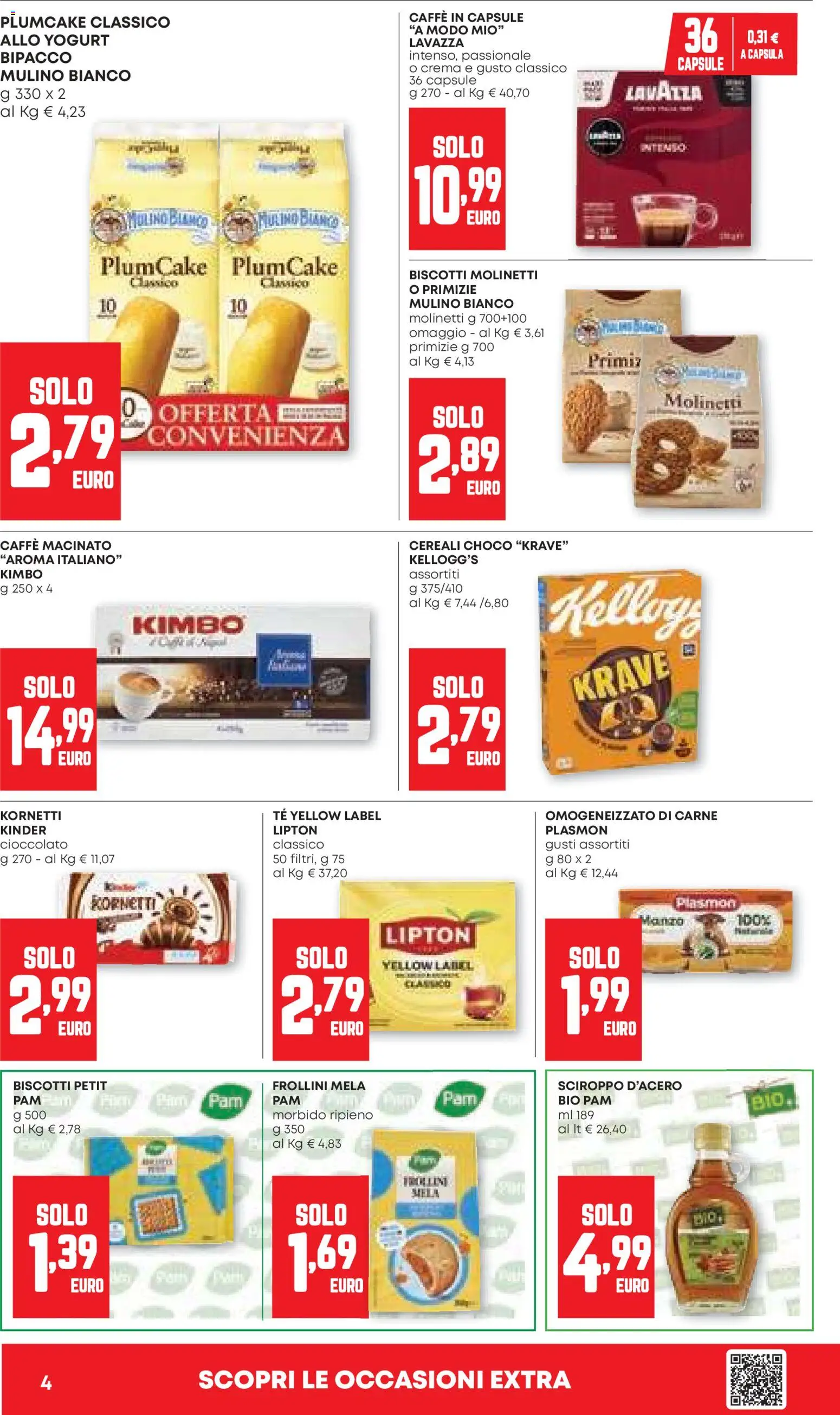Volantino Panorama del 12.03.2026 | Pagina: 4 | Prodotti: Caffè, Plumcake, Caffe in capsule, Macinato