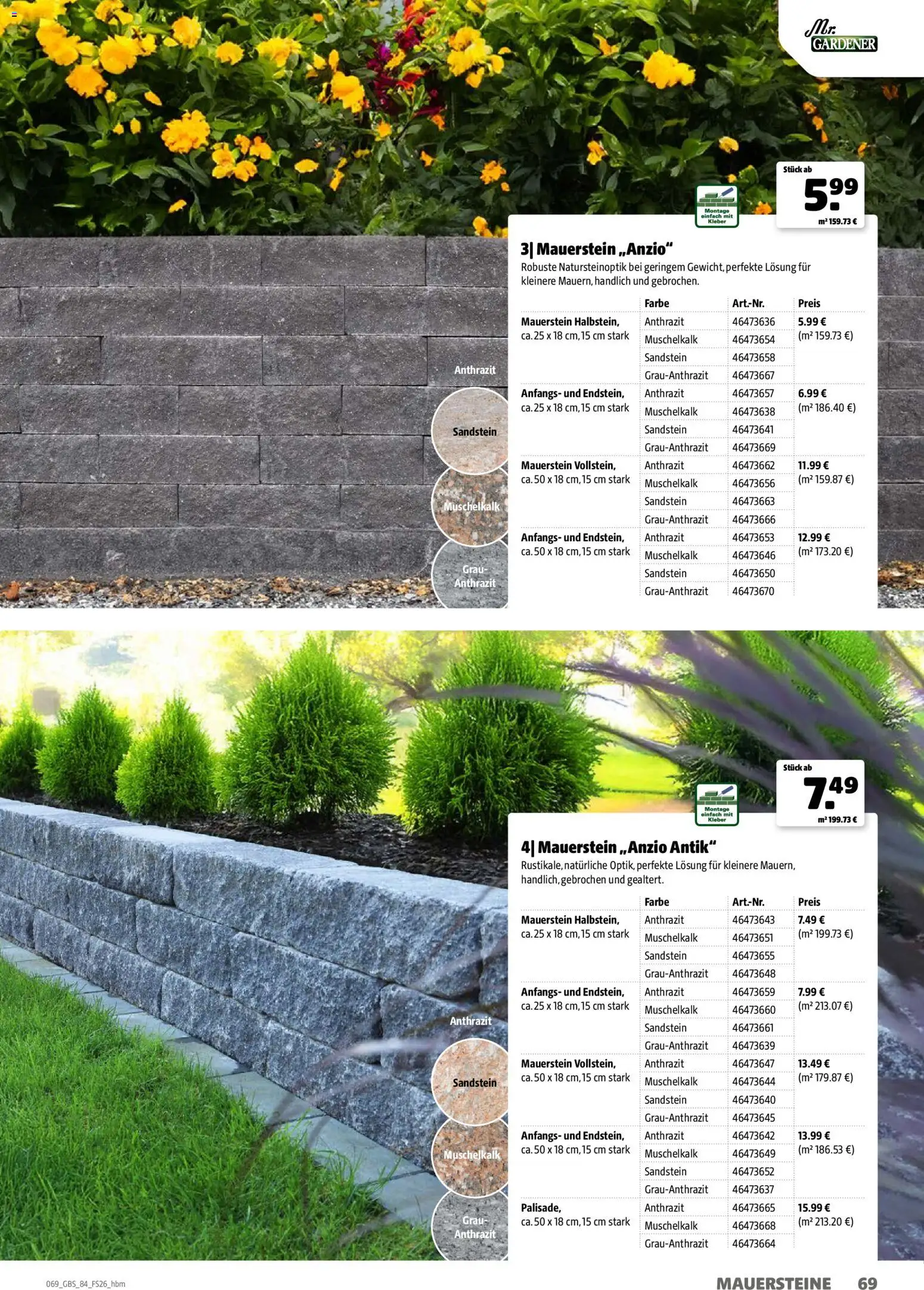 Hagebau Gartenbaustoffsortiment – gültig ab 02.03.2026 | Seite: 69