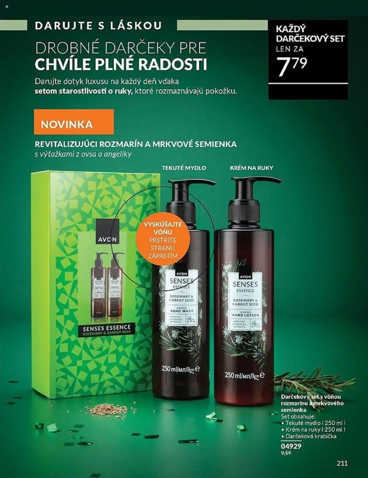 Nové Avon akcie – leták je platný od 01.10.2025 | Strana: 211 | Produkty: Krém na ruky, Mydlo, Krém