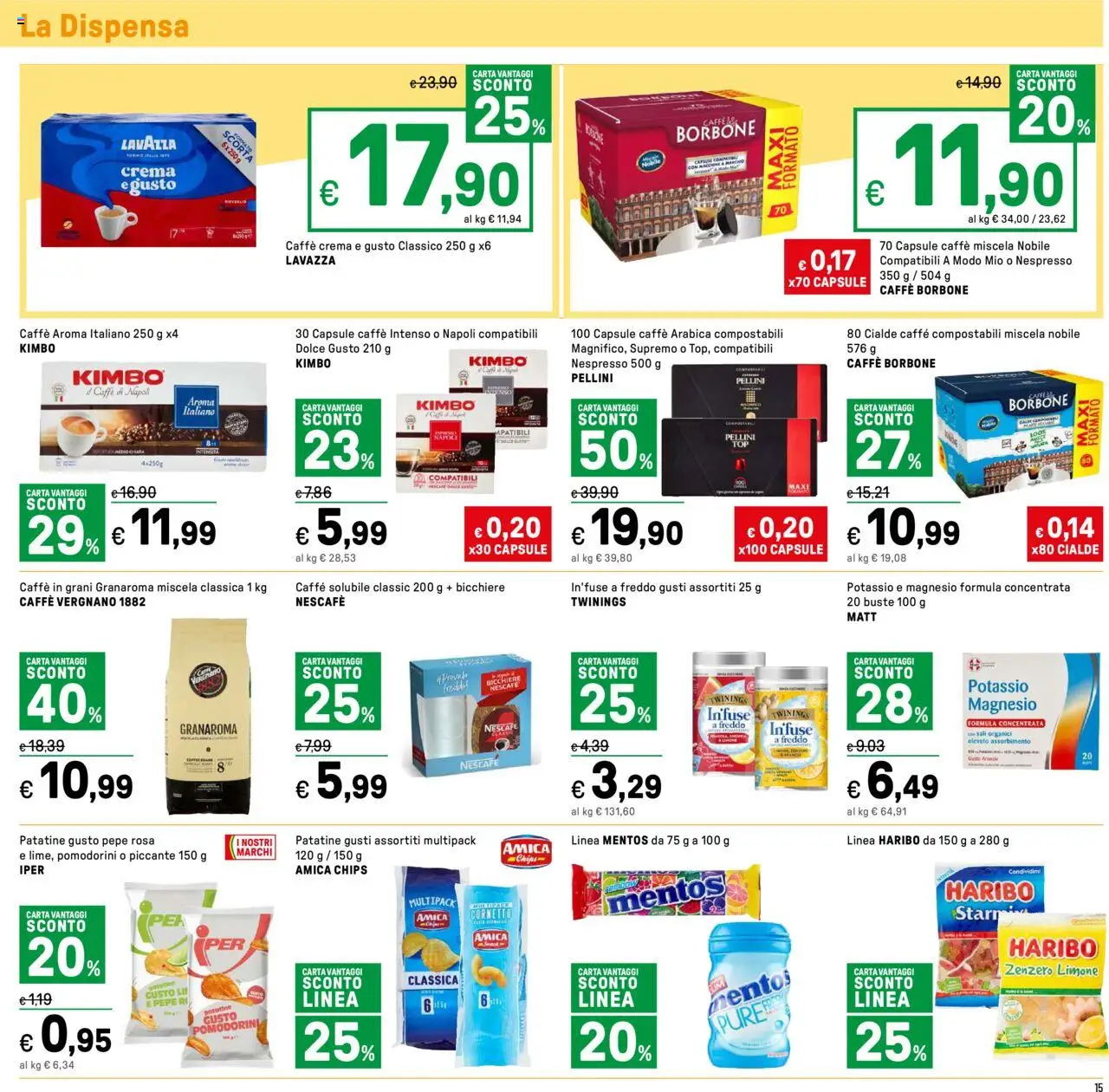 Volantino Iper del 13.06.2025 | Pagina: 15 | Prodotti: Crema, Limone, Caffè in grani, Lavazza