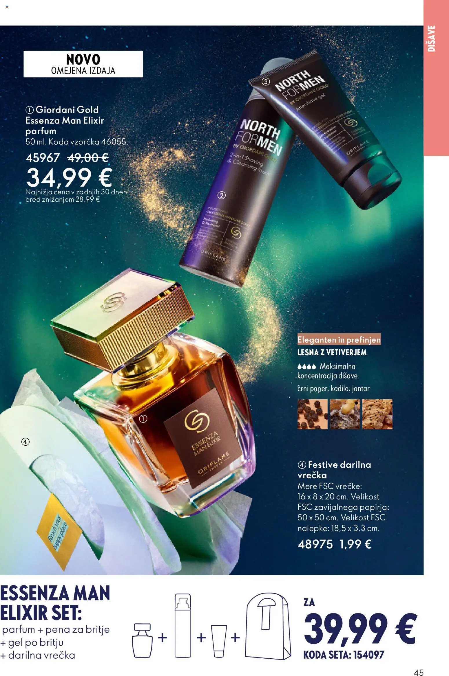 Novi Oriflame katalog ponudbe – veljaven od 19.11.2025 | Stran: 45 | Izdelki: Parfum, Pena za britje