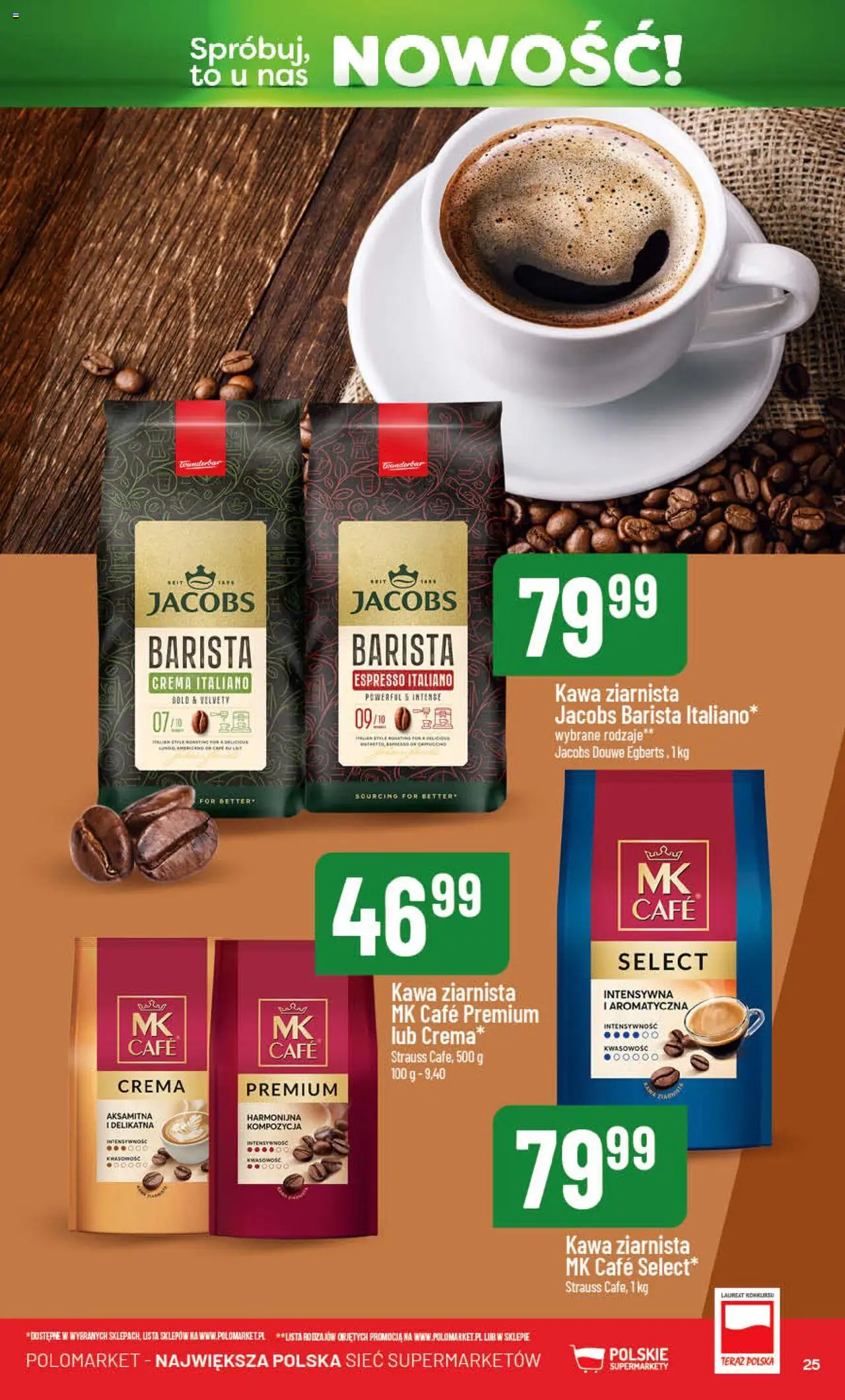 POLOmarket Gazetka - Nowości od 14.08.2025 | Strona: 25 | Produkty: Kawa ziarnista, Kawa
