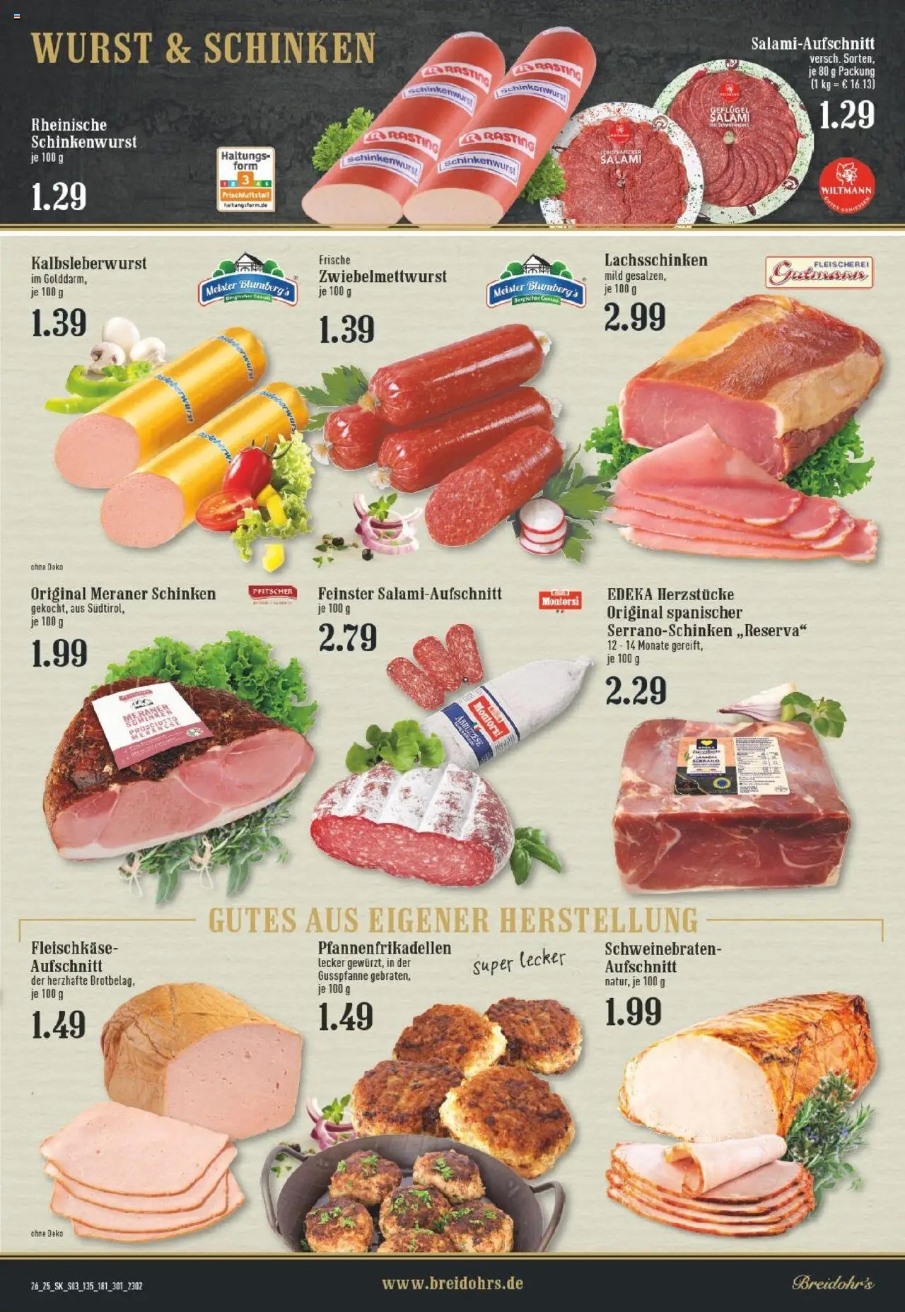 Edeka prospekt Hilden	 - gültig ab dem 22.06.2025 | Seite: 3 | Produkte: Wurst, Salami, Schinken