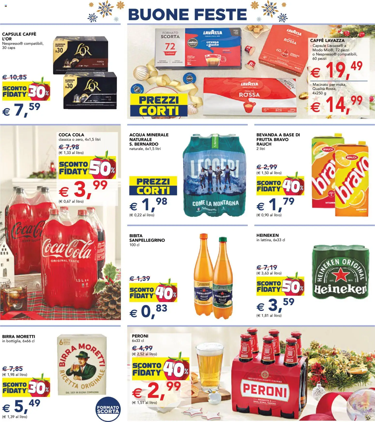 Volantino Esselunga S del 11.12.2025 | Pagina: 13 | Prodotti: Acqua, Lavazza, Coca Cola, Macinato