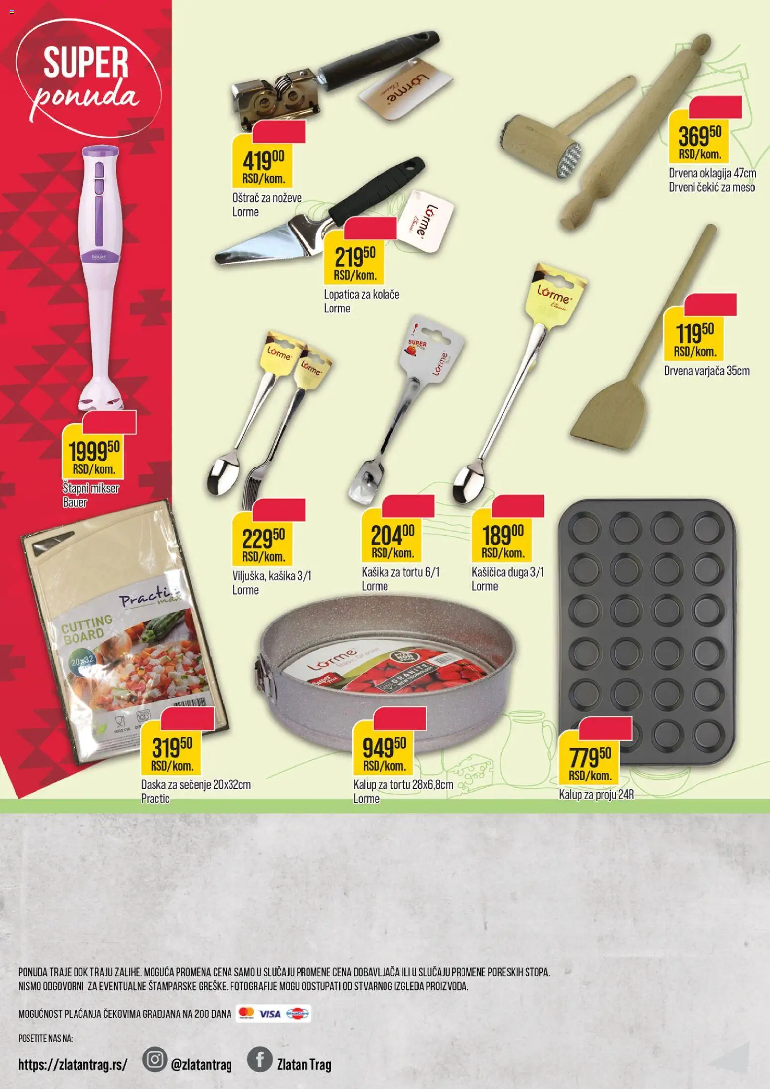 Zlatan Trag katalog - važi od 03.12.2025 | Strana: 12 | Proizvode: Daska za sečenje, Mikser, Čekić, Štapni mikser