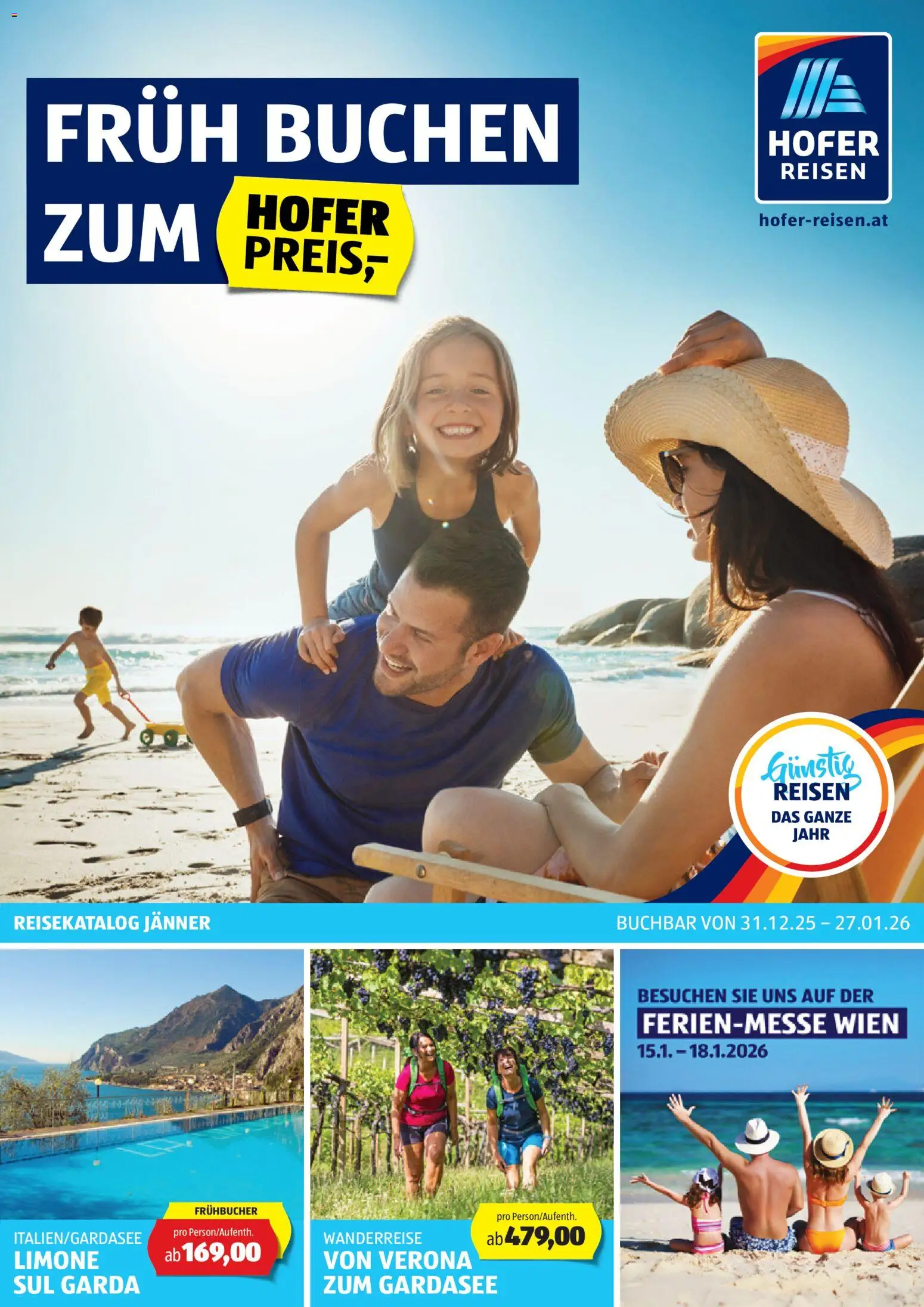 Hofer Reisen Flugblatt gültig ab 31.12.2025 | Seite: 1