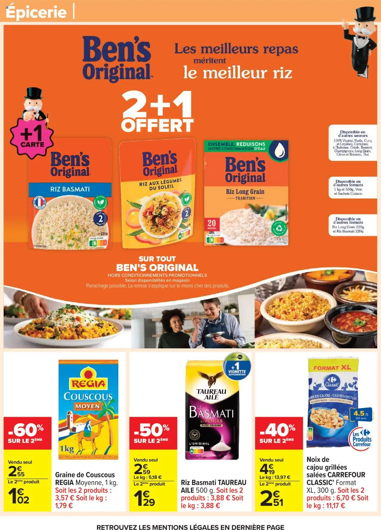  | Page: 38 | Produits: Citron, Riz basmati, Couscous, Noix