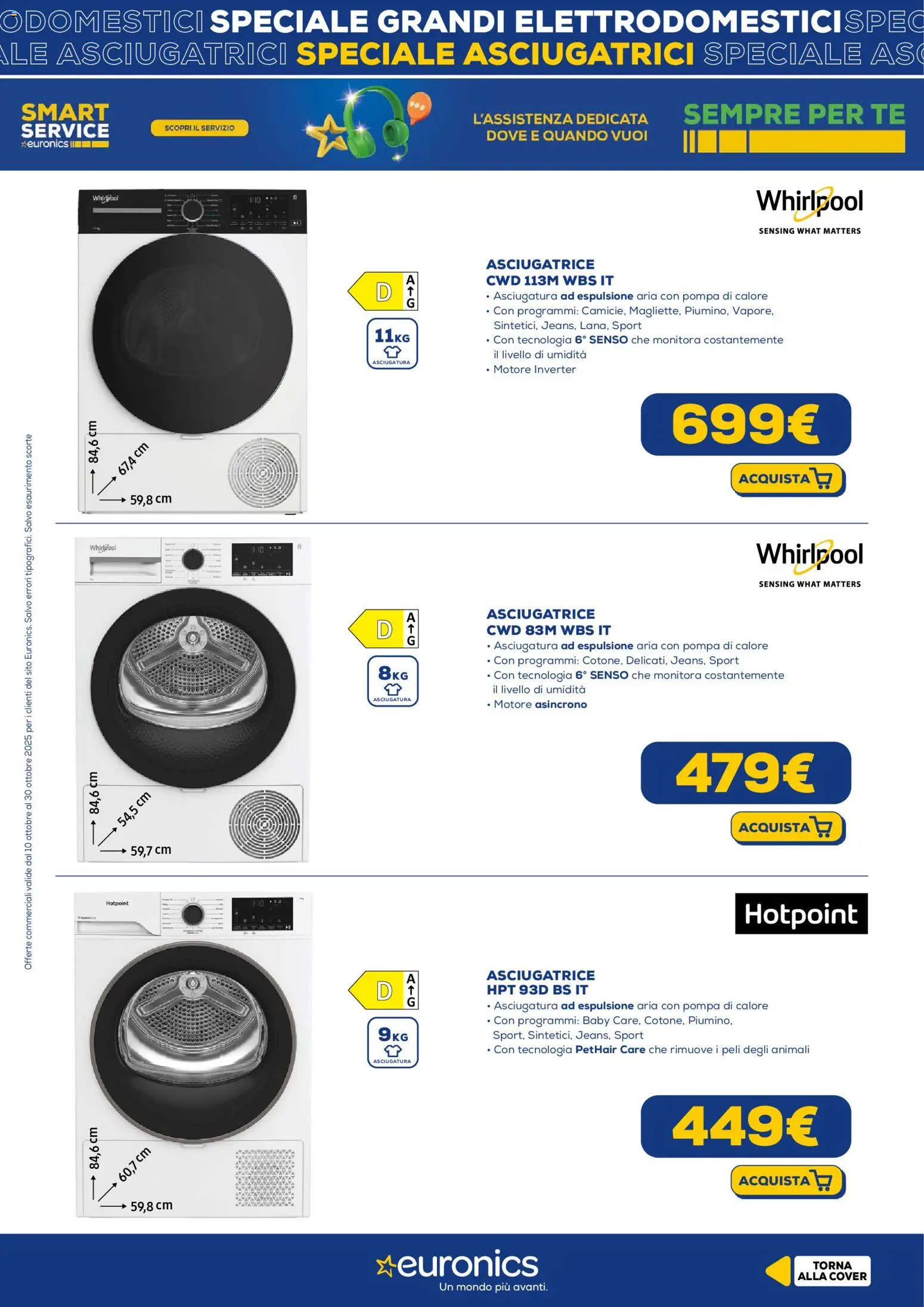 Volantino Euronics del 10.10.2025 | Pagina: 11 | Prodotti: Tè, Asciugatrice