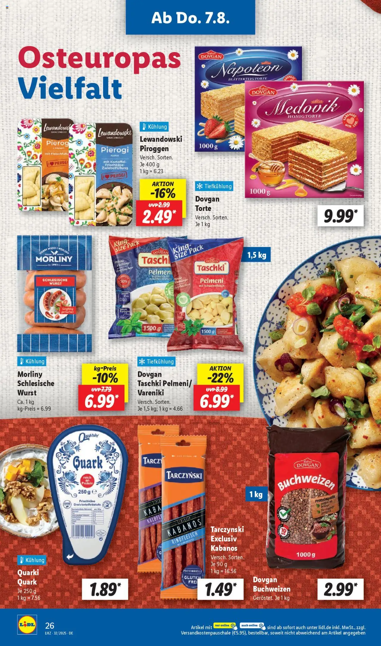 Lidl Prospekt Rahden - gültig ab dem 04.08.2025 | Seite: 42 | Produkte: Wurst, Schweinefleisch, Rindfleisch, Frischkase